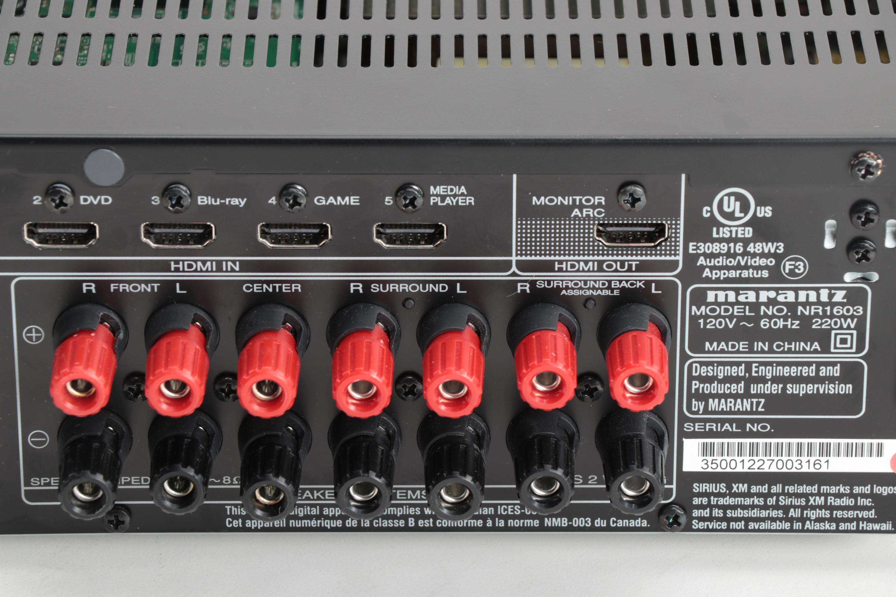 Marantz NR1603 Slim Line Audio/Video Receiver with Apple AirPlay