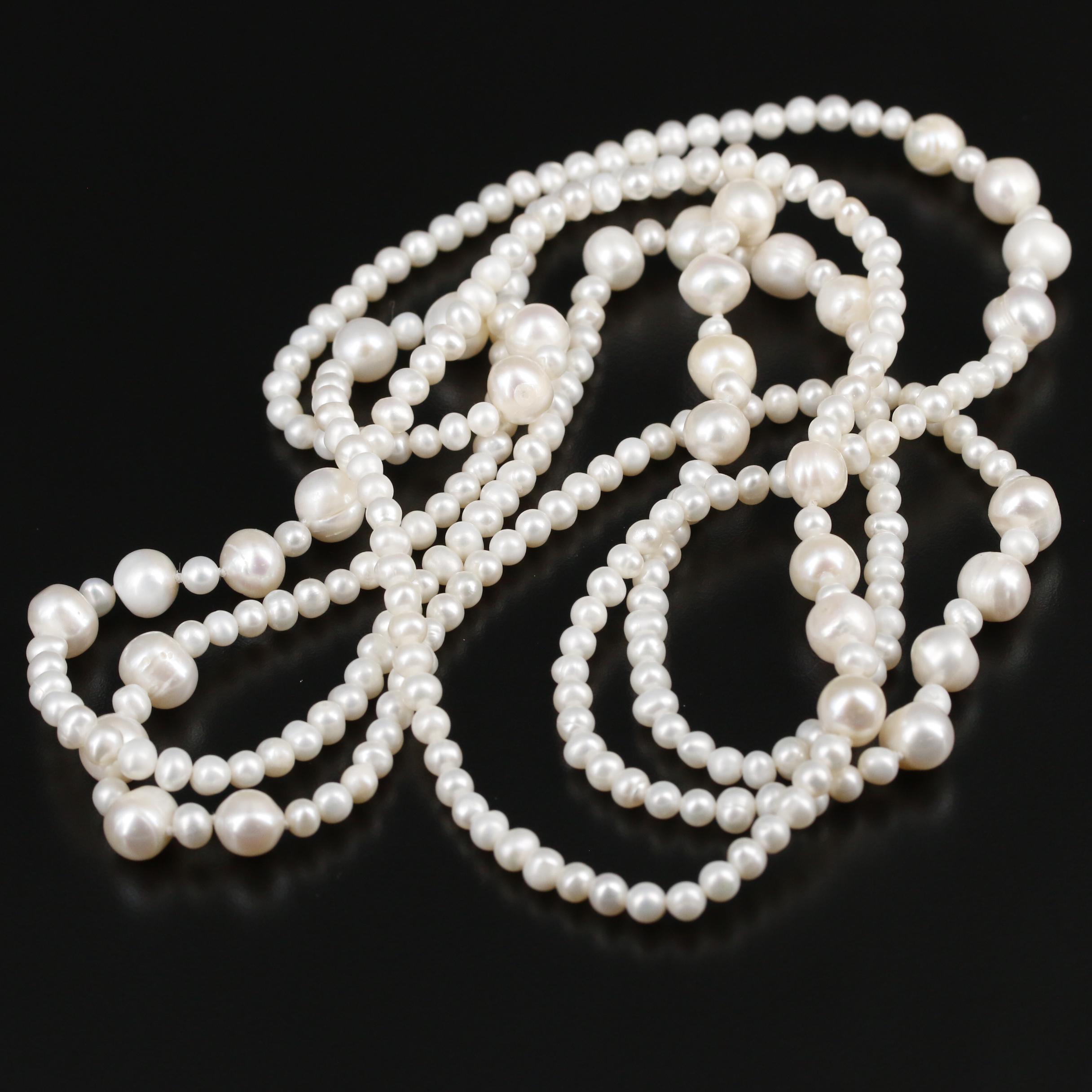 Cultured Pearl Endless Necklace