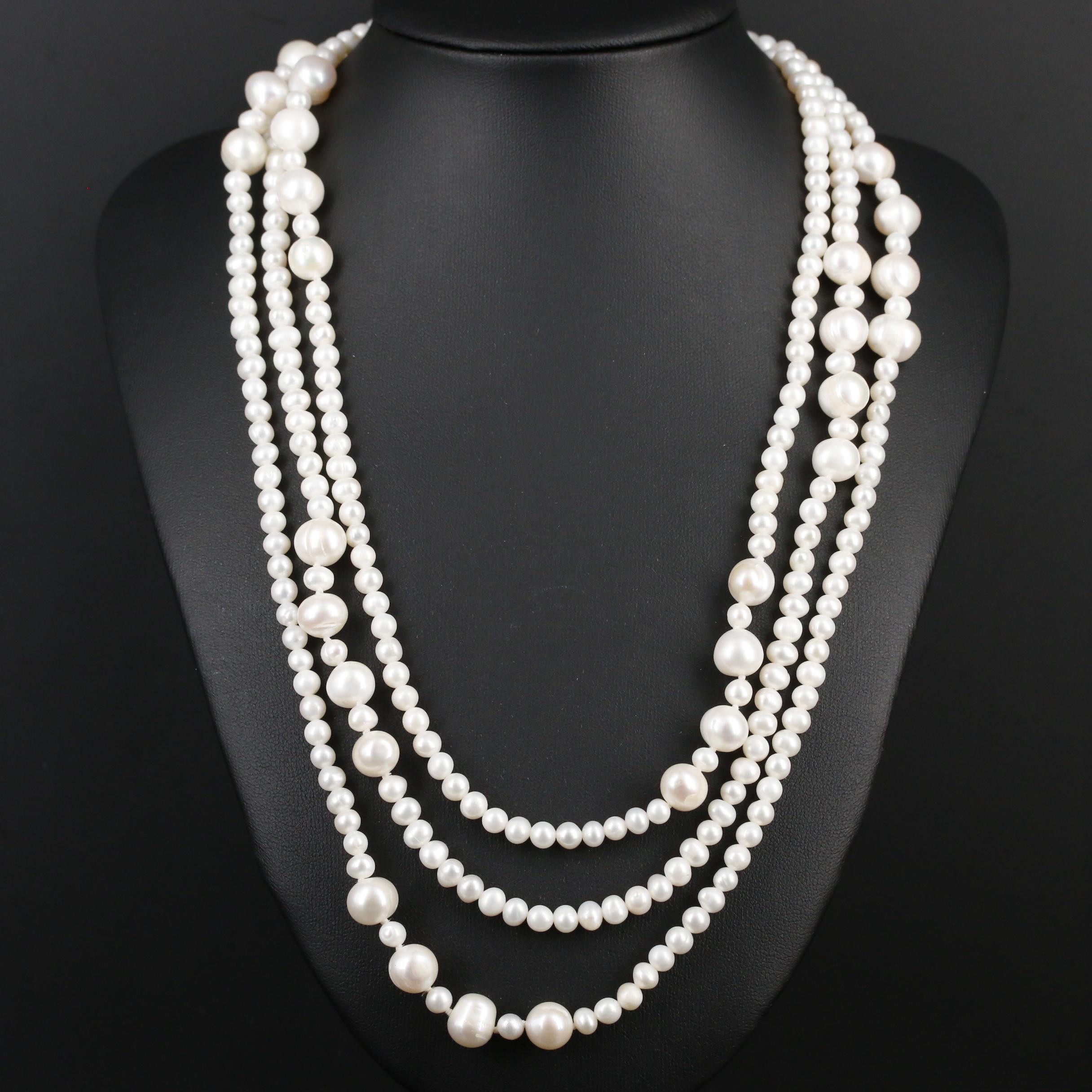 Cultured Pearl Endless Necklace