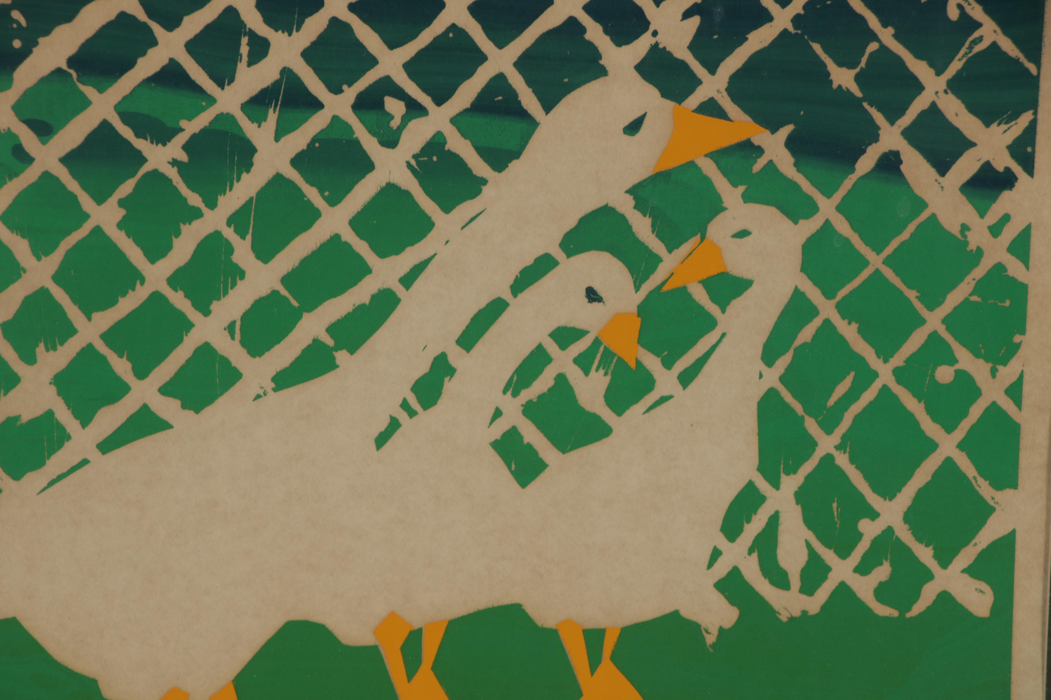 Kim Kettler Serigraph "Goose & Gander", 1977