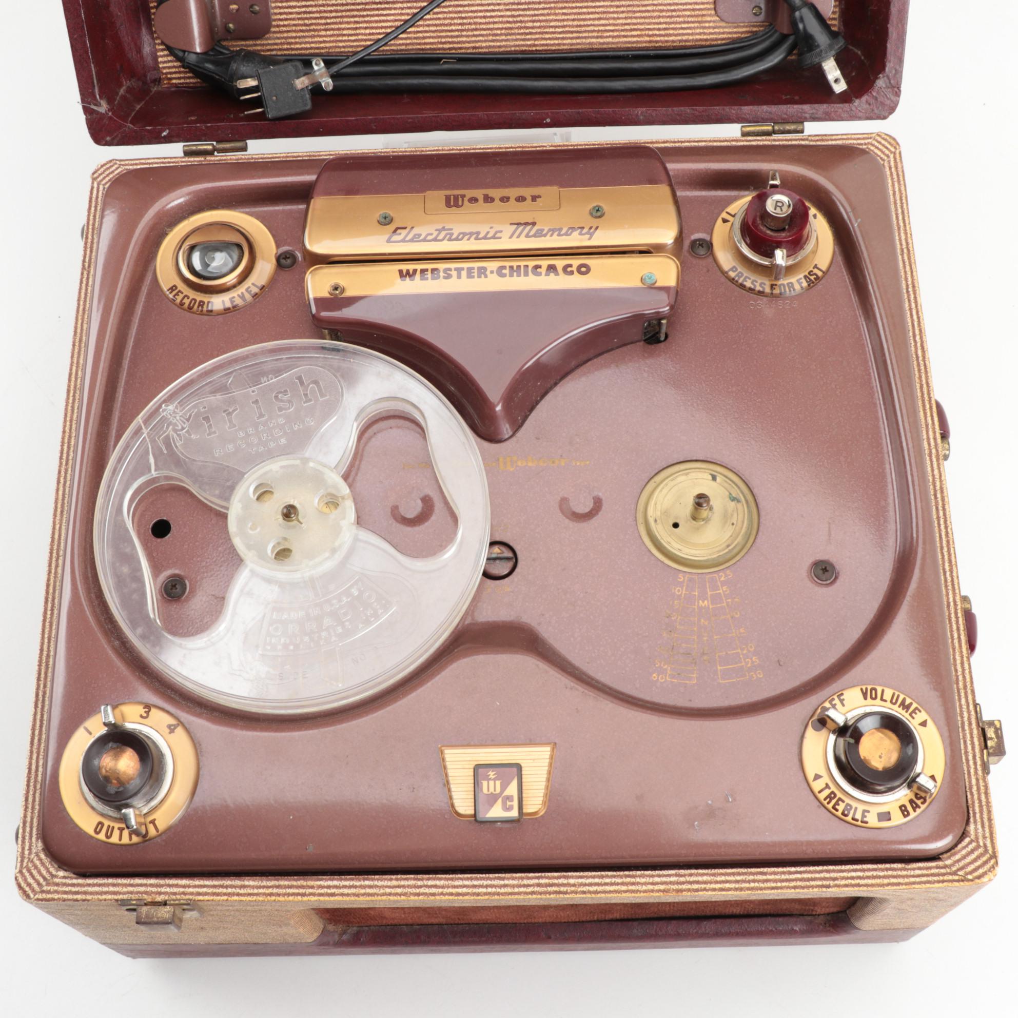 Webcor Tape Recorder, Mid Century