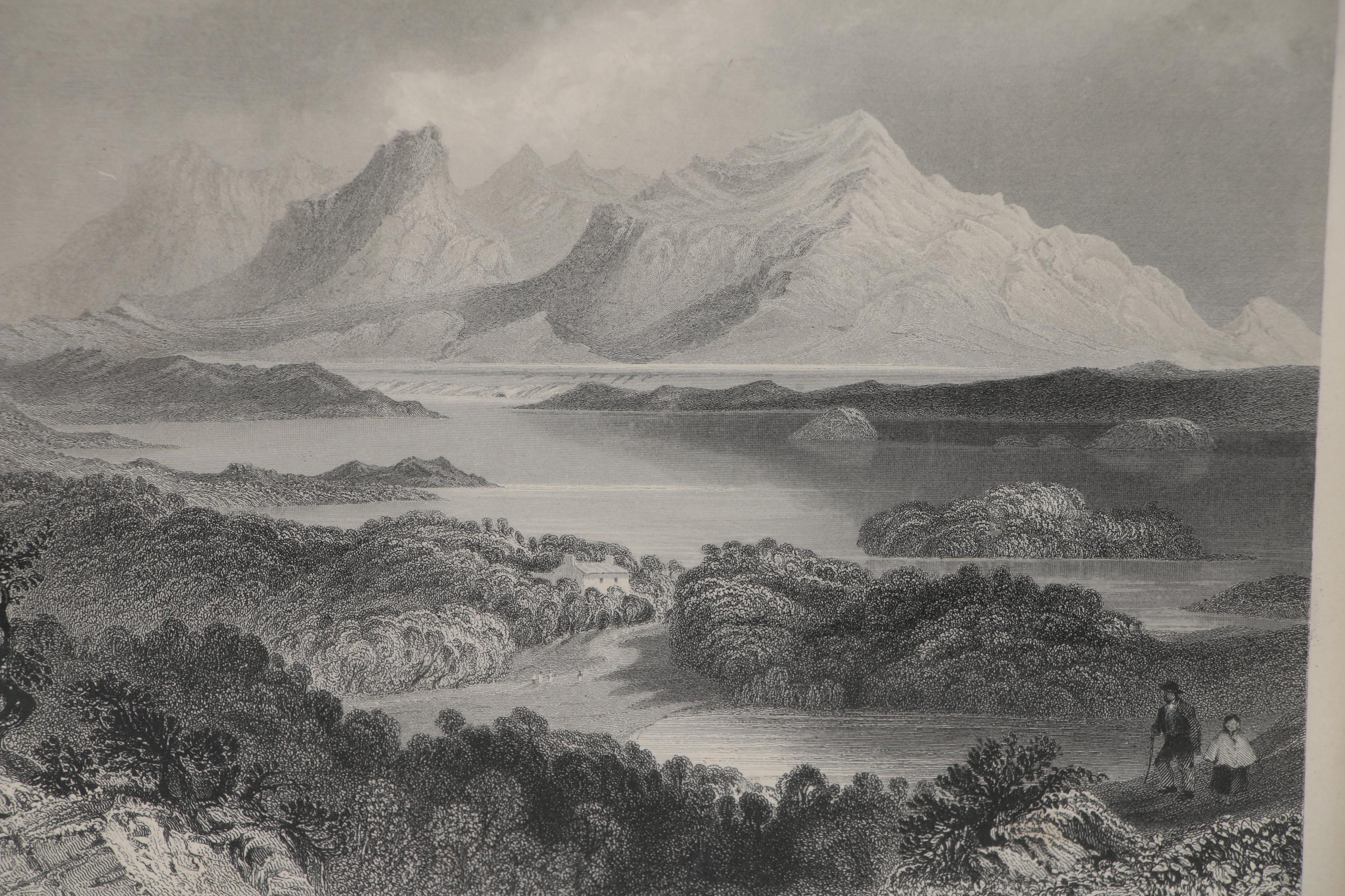 Engravings after William Henry Bartlett of Scenic Landscapes