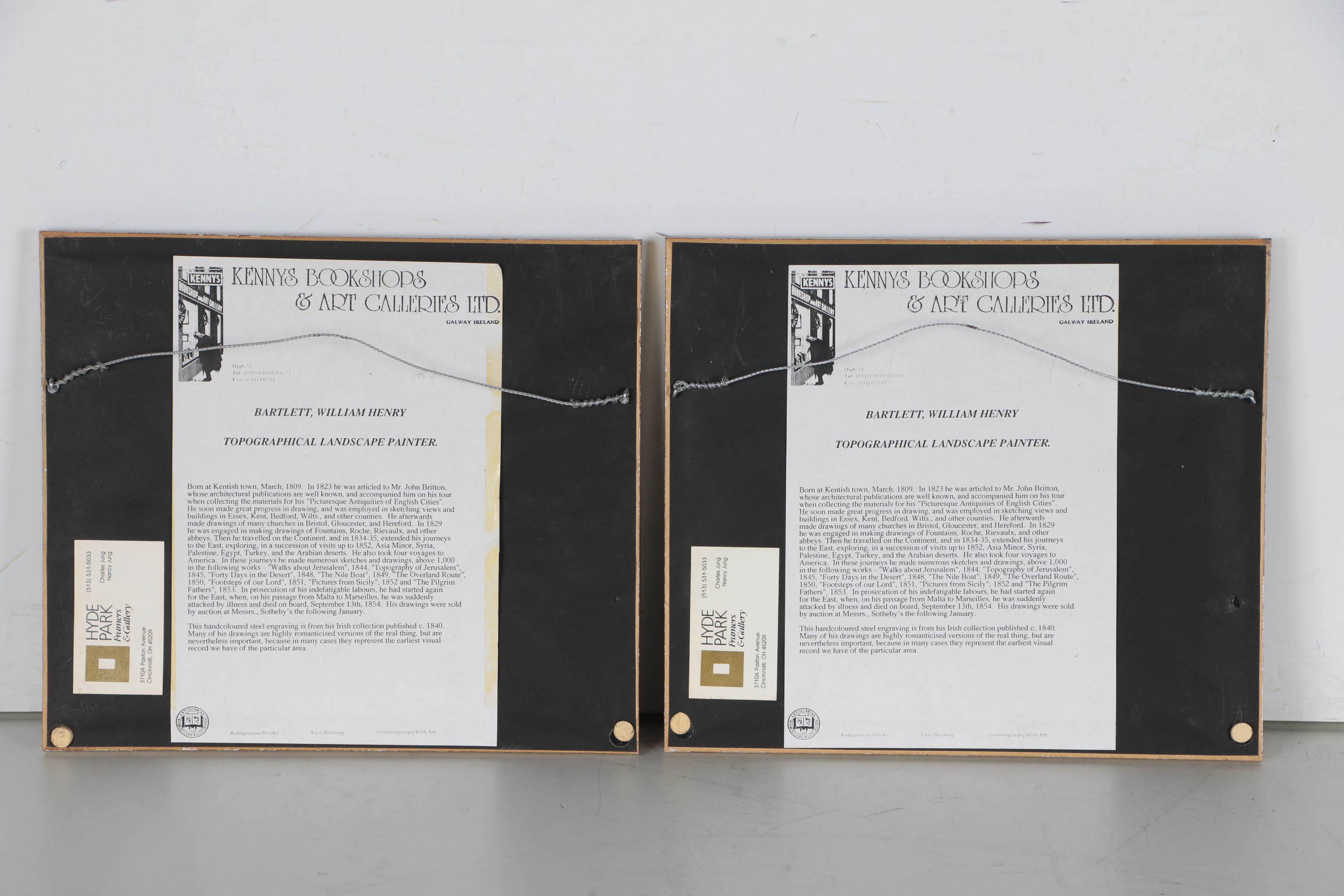 Engravings after William Henry Bartlett of Scenic Landscapes