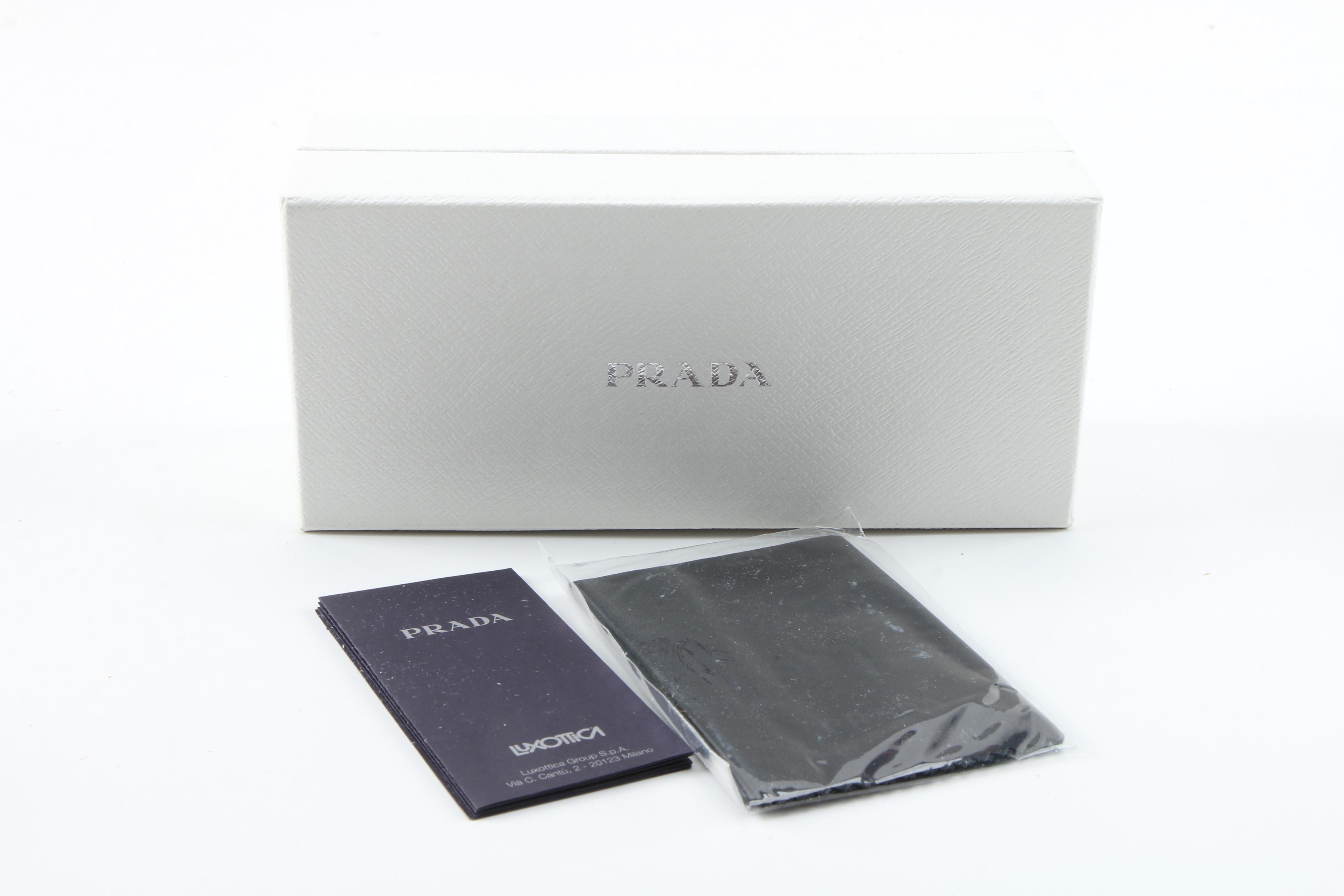 Prada SPR28P Sunglasses in Tortoise and Black with Case and Box