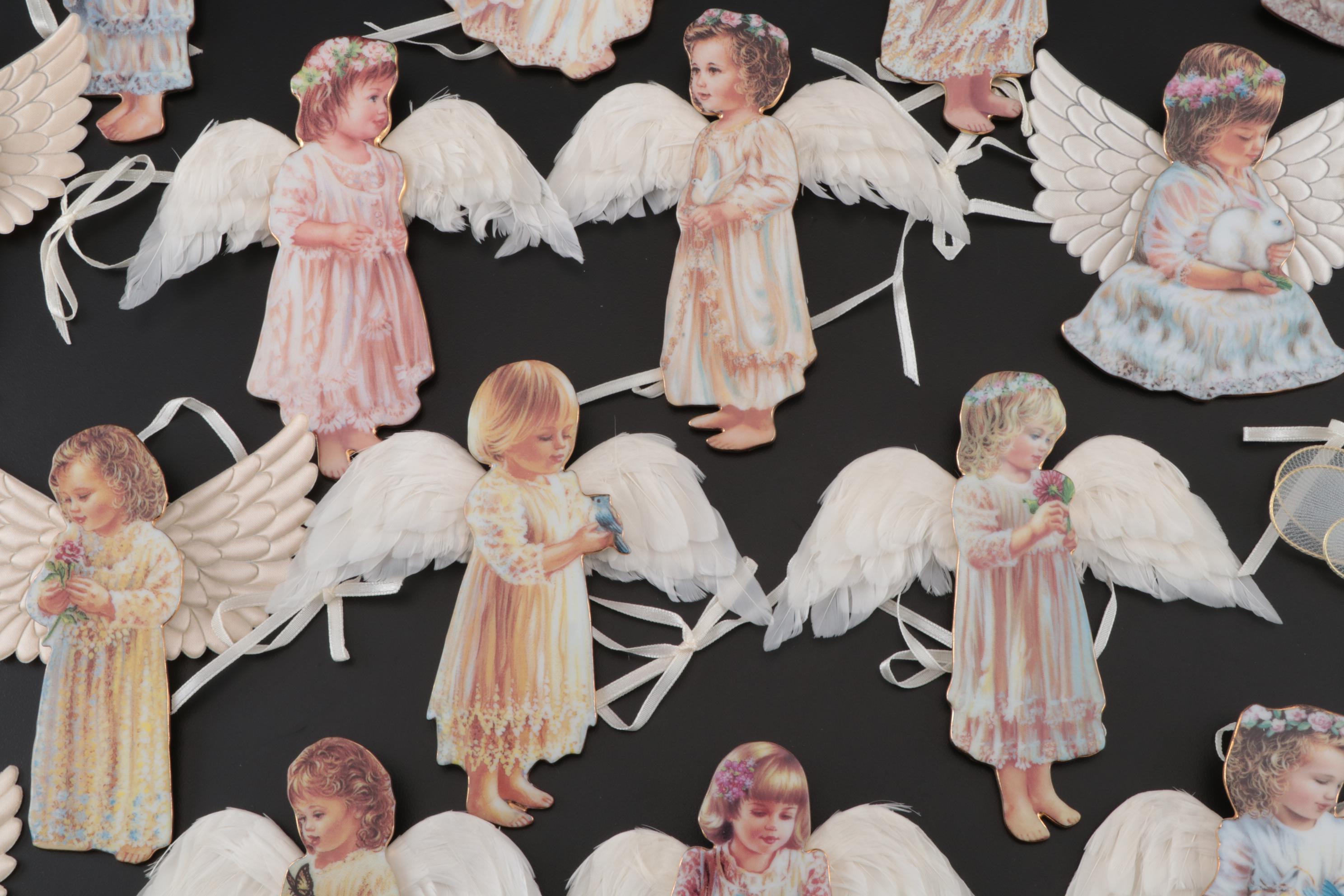 Bradford Limited Edition "Heaven's Little Angels" Christmas Ornaments, 1999