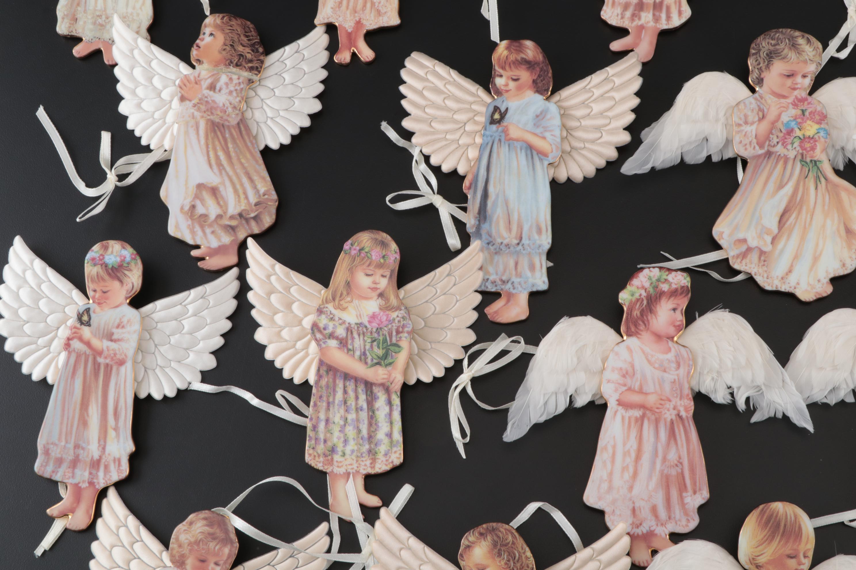 Bradford Limited Edition "Heaven's Little Angels" Christmas Ornaments, 1999