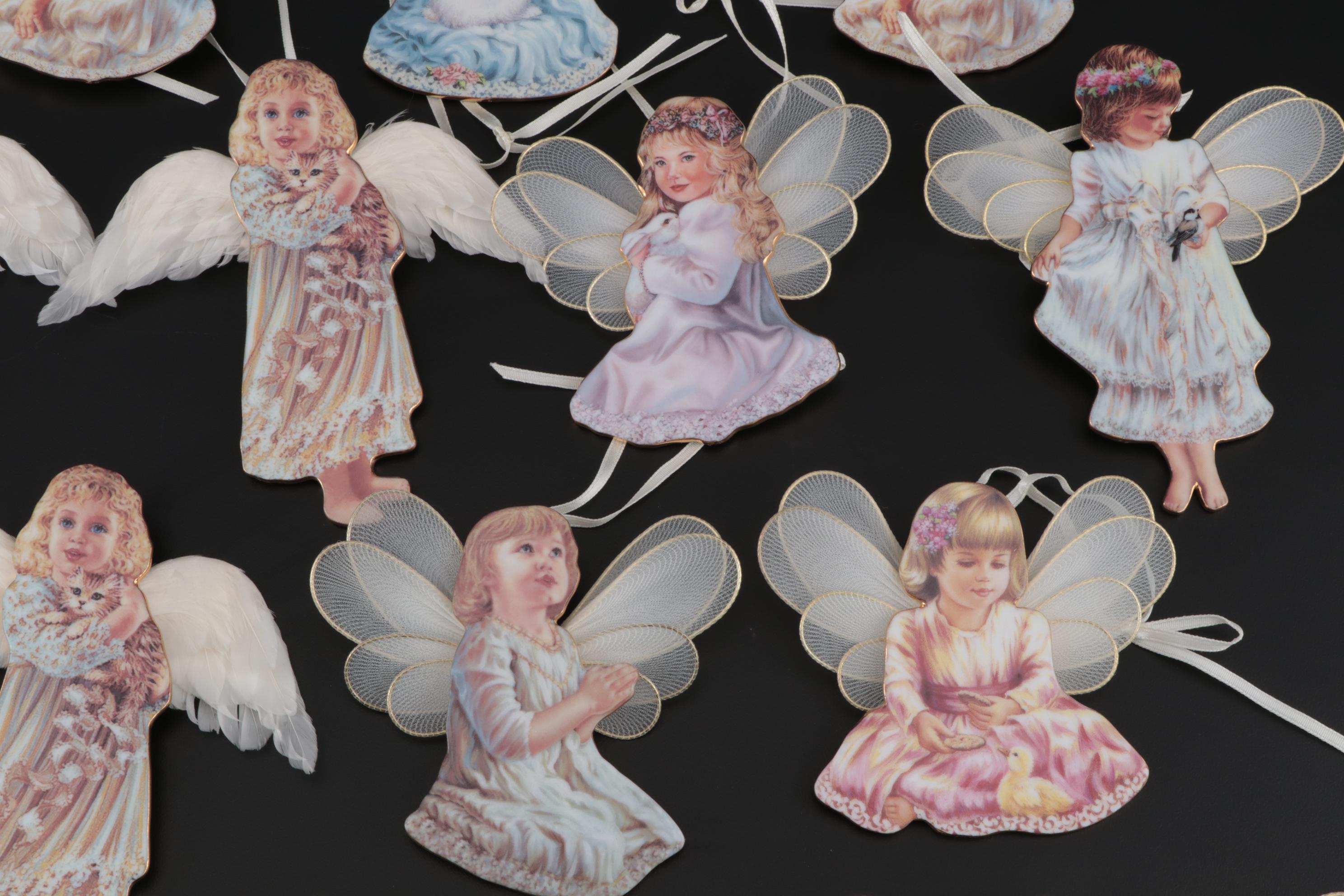 Bradford Limited Edition "Heaven's Little Angels" Christmas Ornaments, 1999