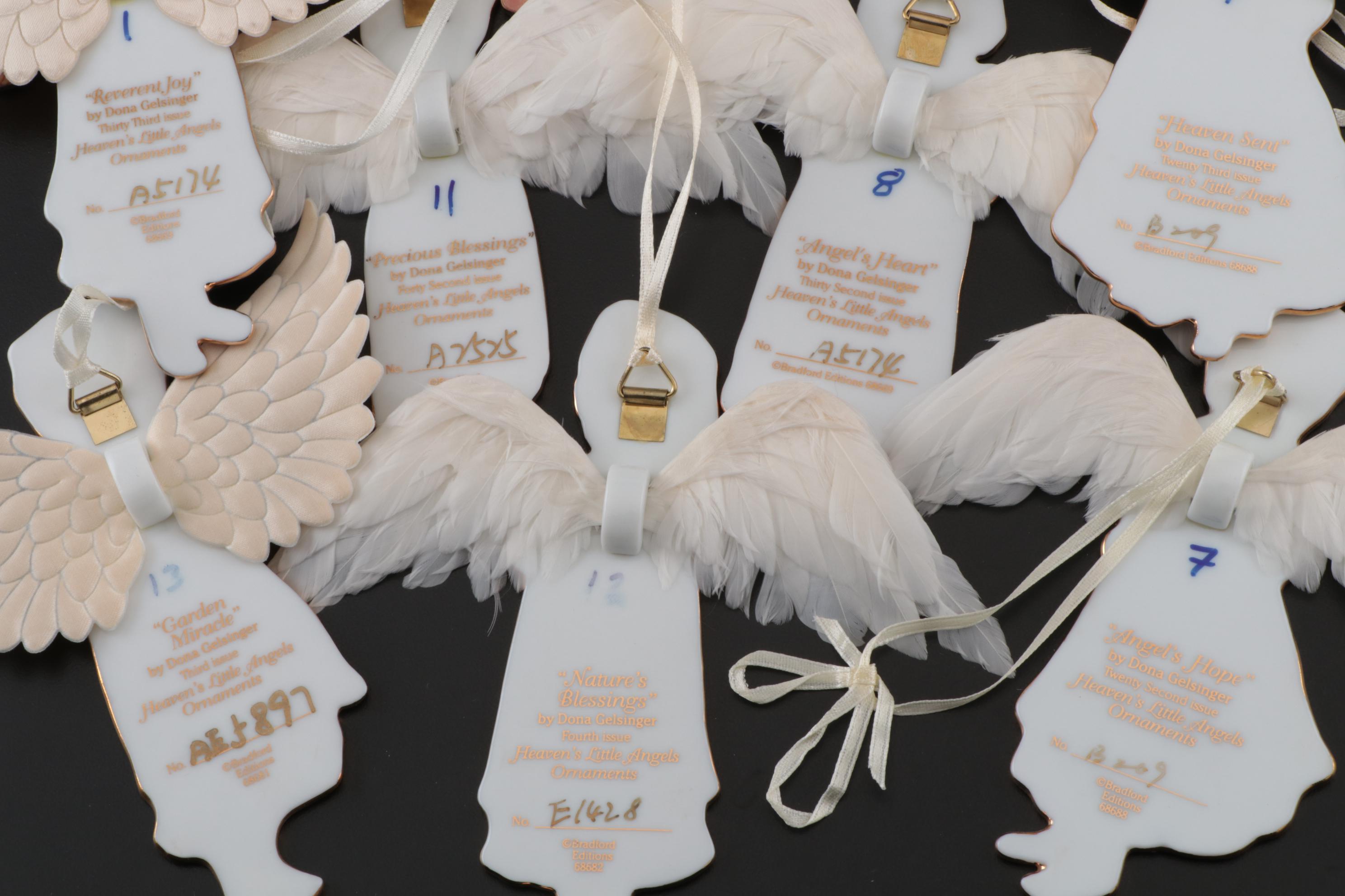 Bradford Limited Edition "Heaven's Little Angels" Christmas Ornaments, 1999