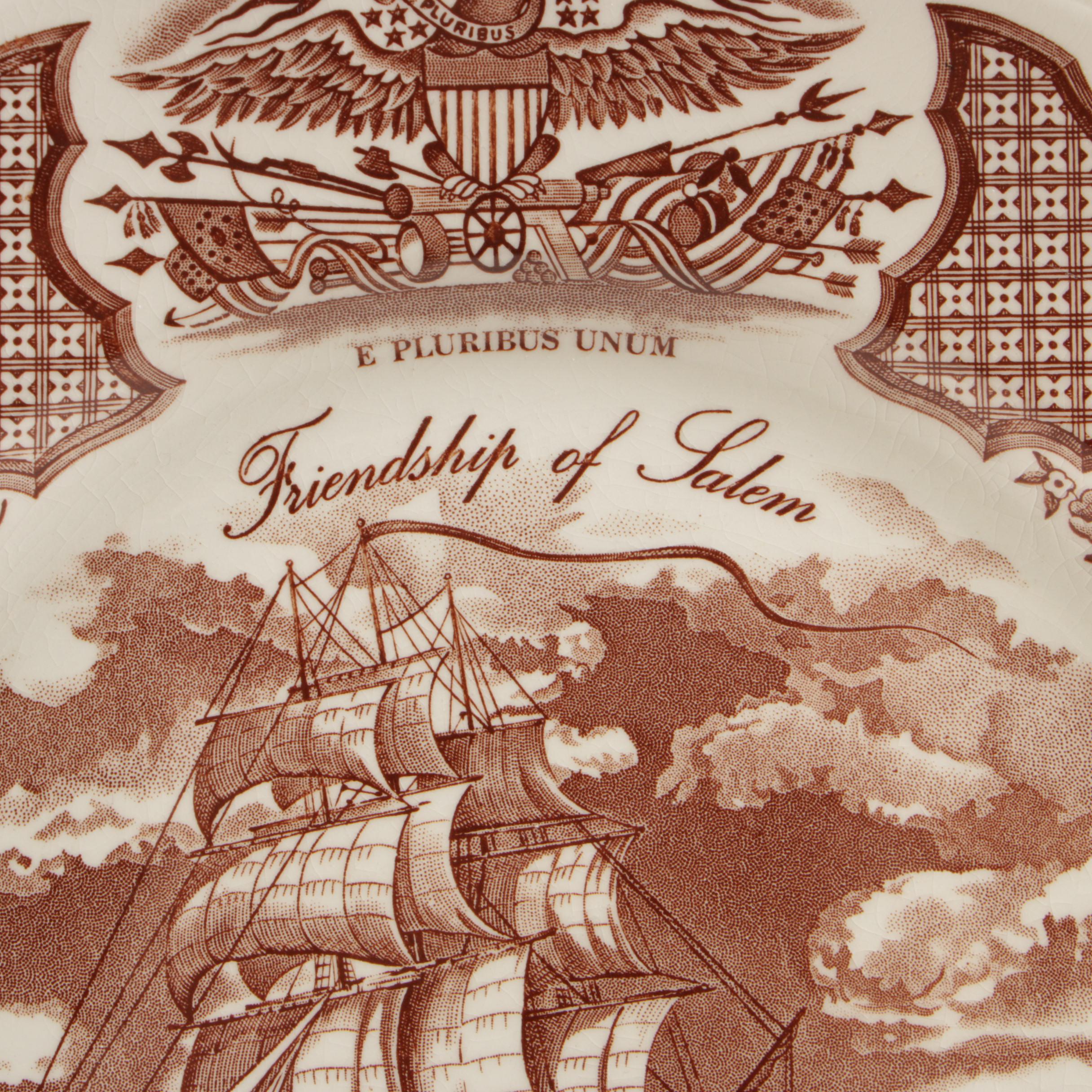 Alfred Meakin Brown "Fair Winds" Earthenware Dinnerware, Mid-Century