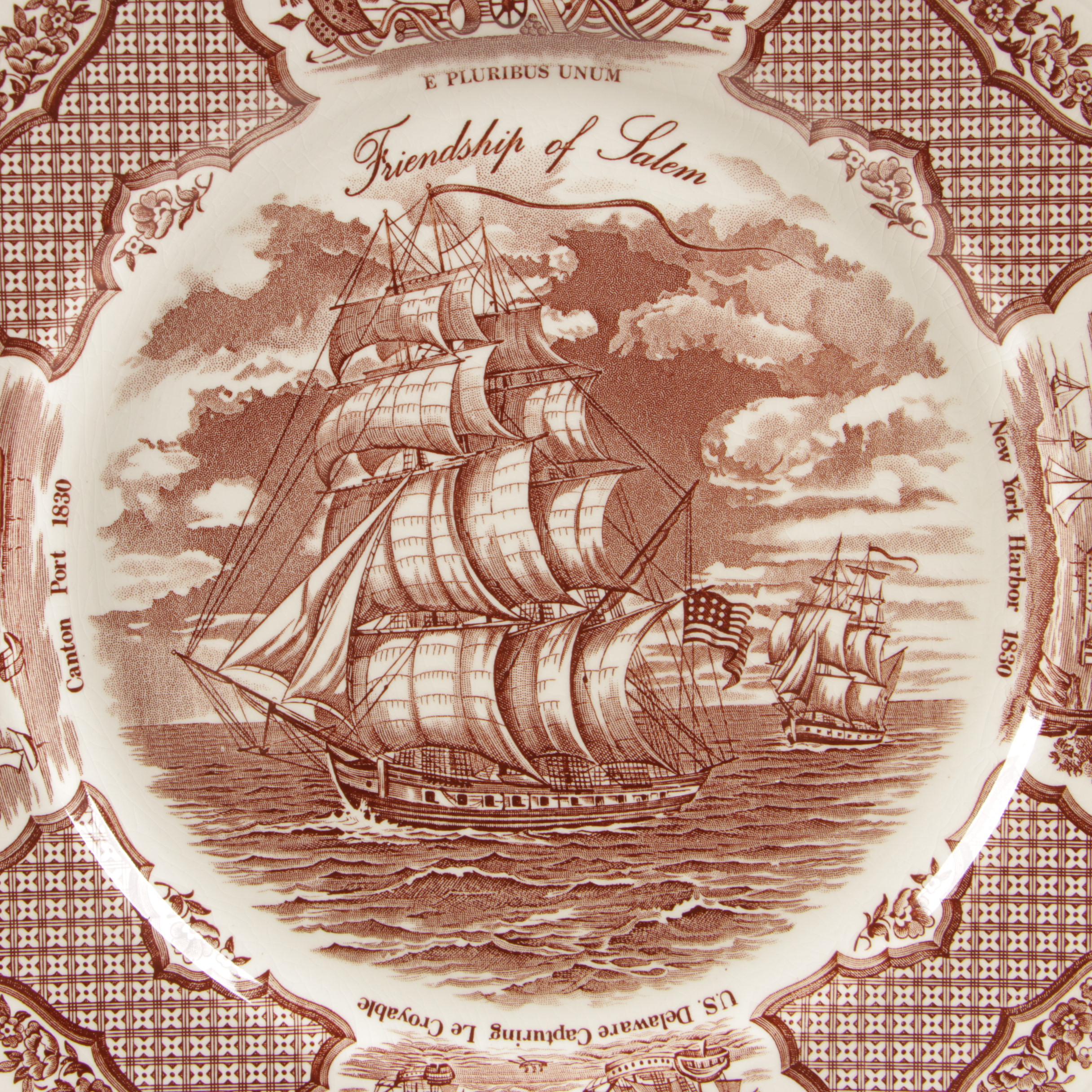 Alfred Meakin Brown "Fair Winds" Earthenware Dinnerware, Mid-Century