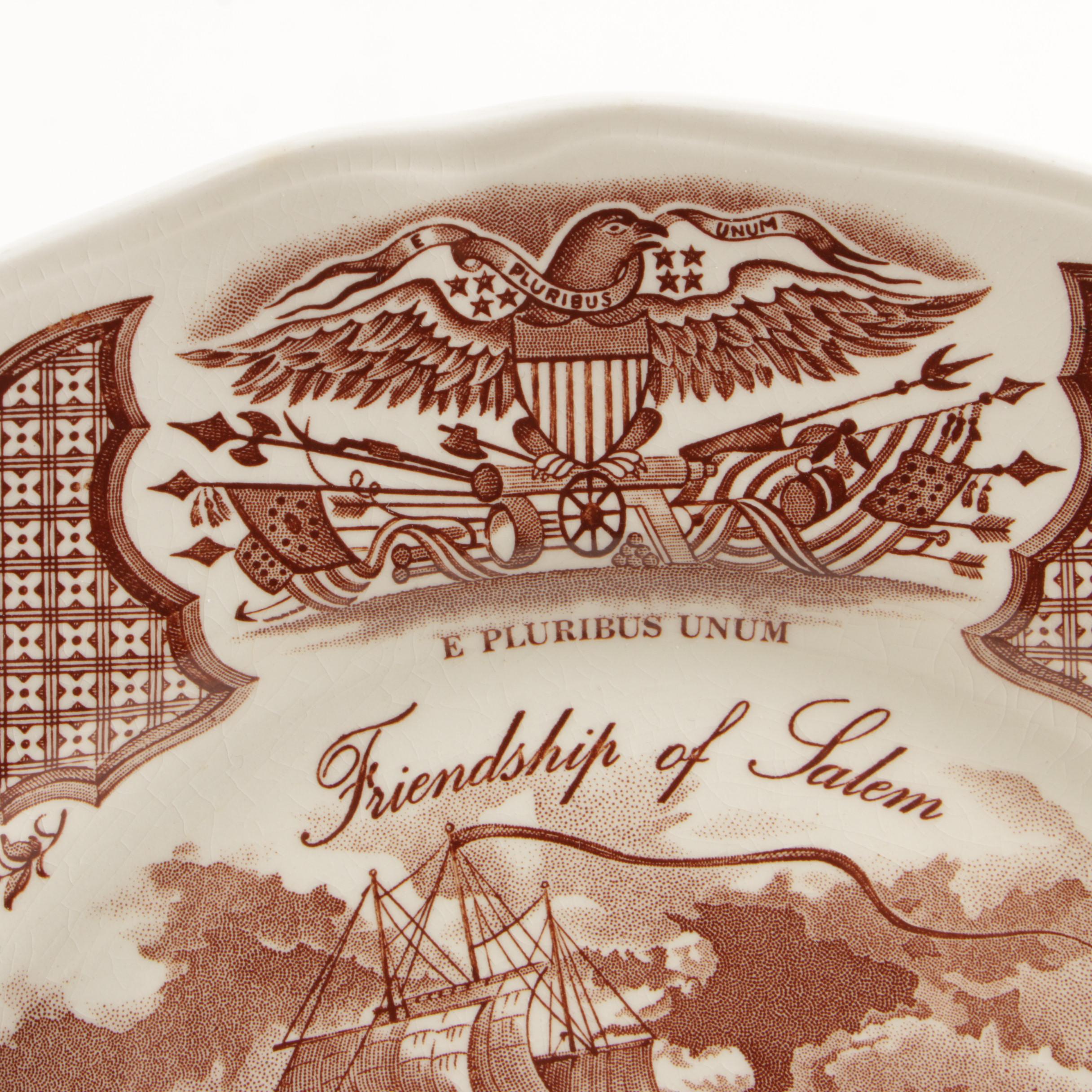 Alfred Meakin Brown "Fair Winds" Earthenware Dinnerware, Mid-Century