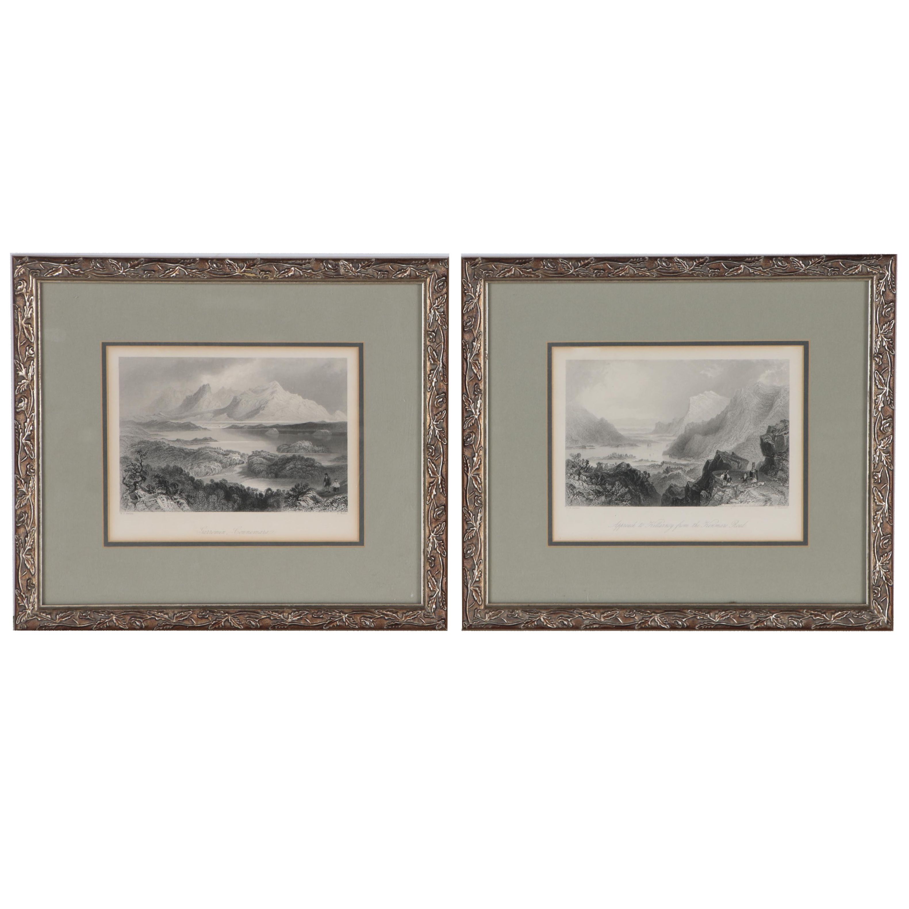 Engravings after William Henry Bartlett of Scenic Landscapes