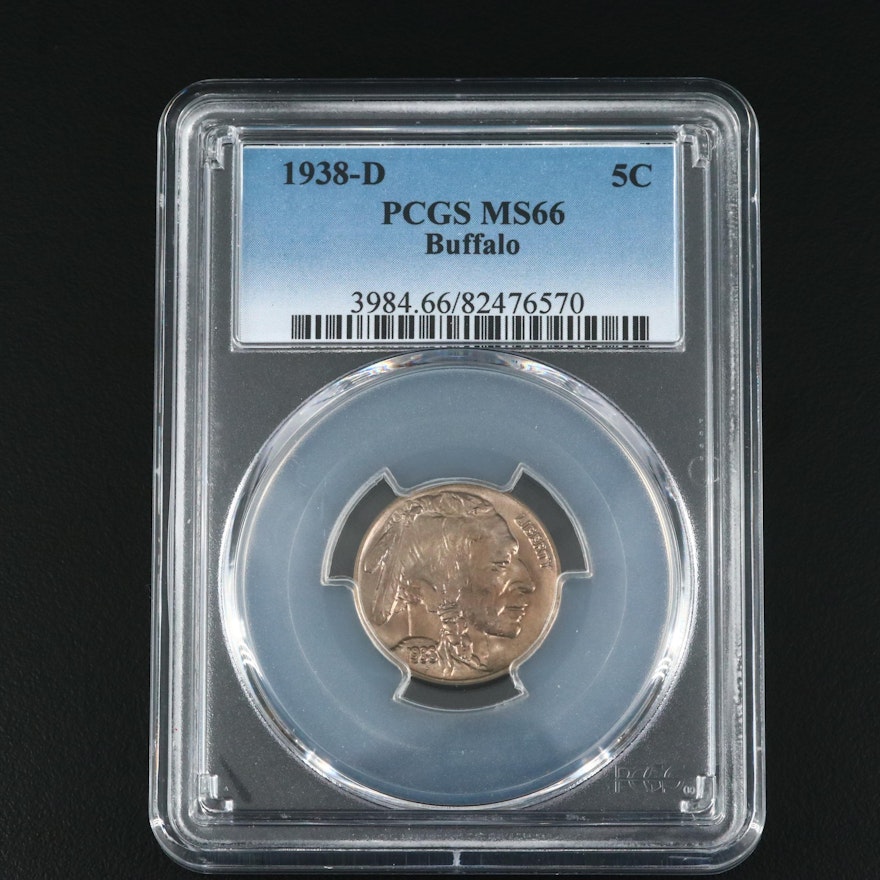 PCGS Graded 1938-D Buffalo Nickel