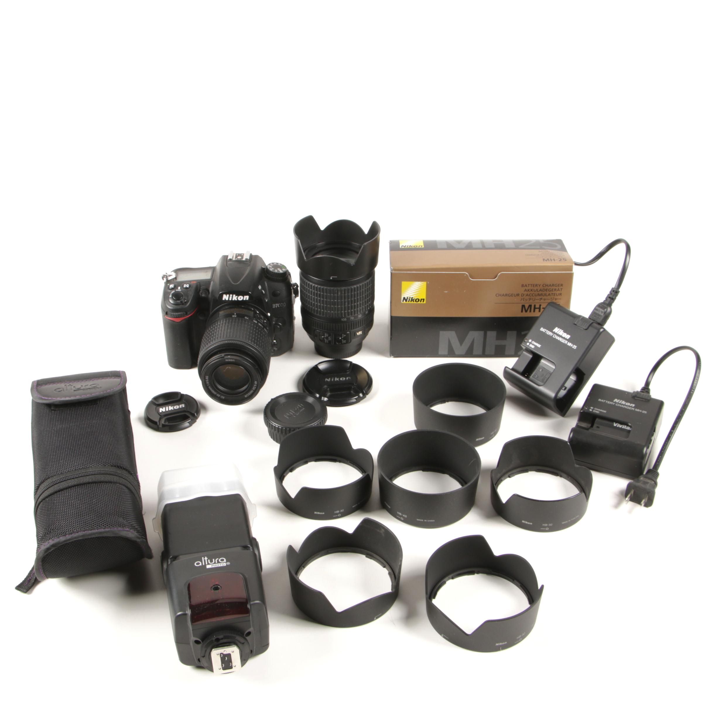 Nikon D7000 Camera with Accessories