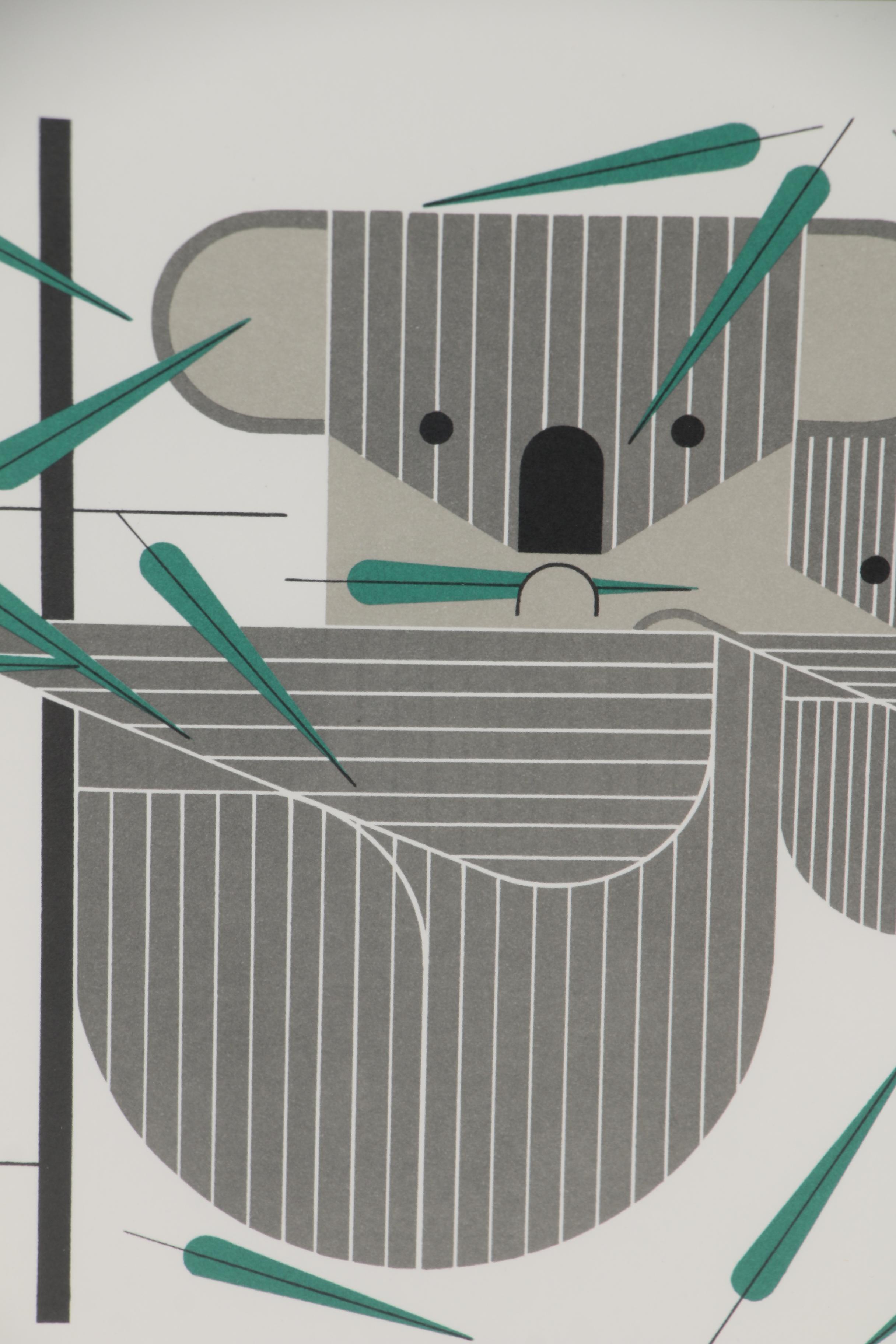 Charley Harper Lithograph "KoalaKoala", 1979