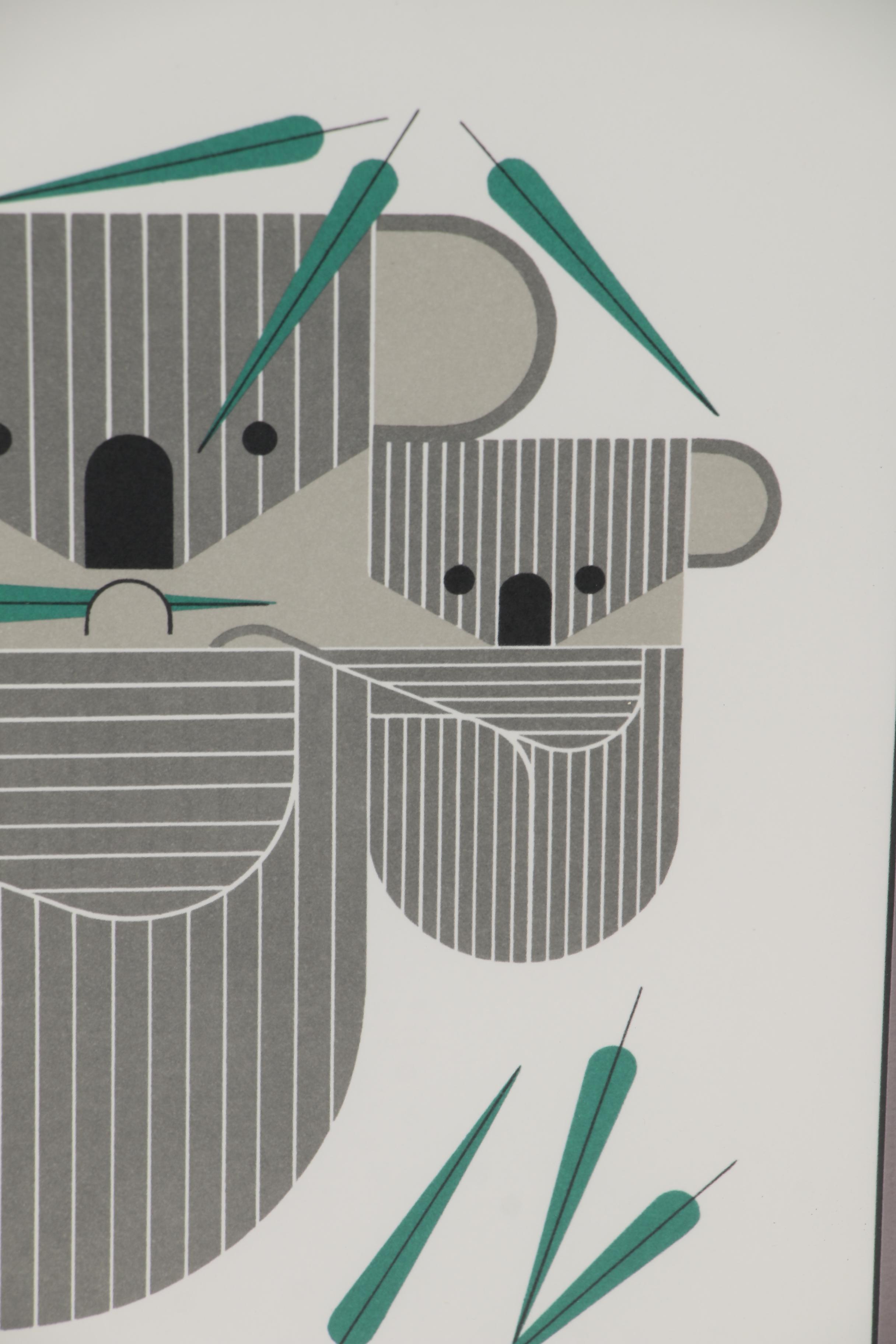Charley Harper Lithograph "KoalaKoala", 1979