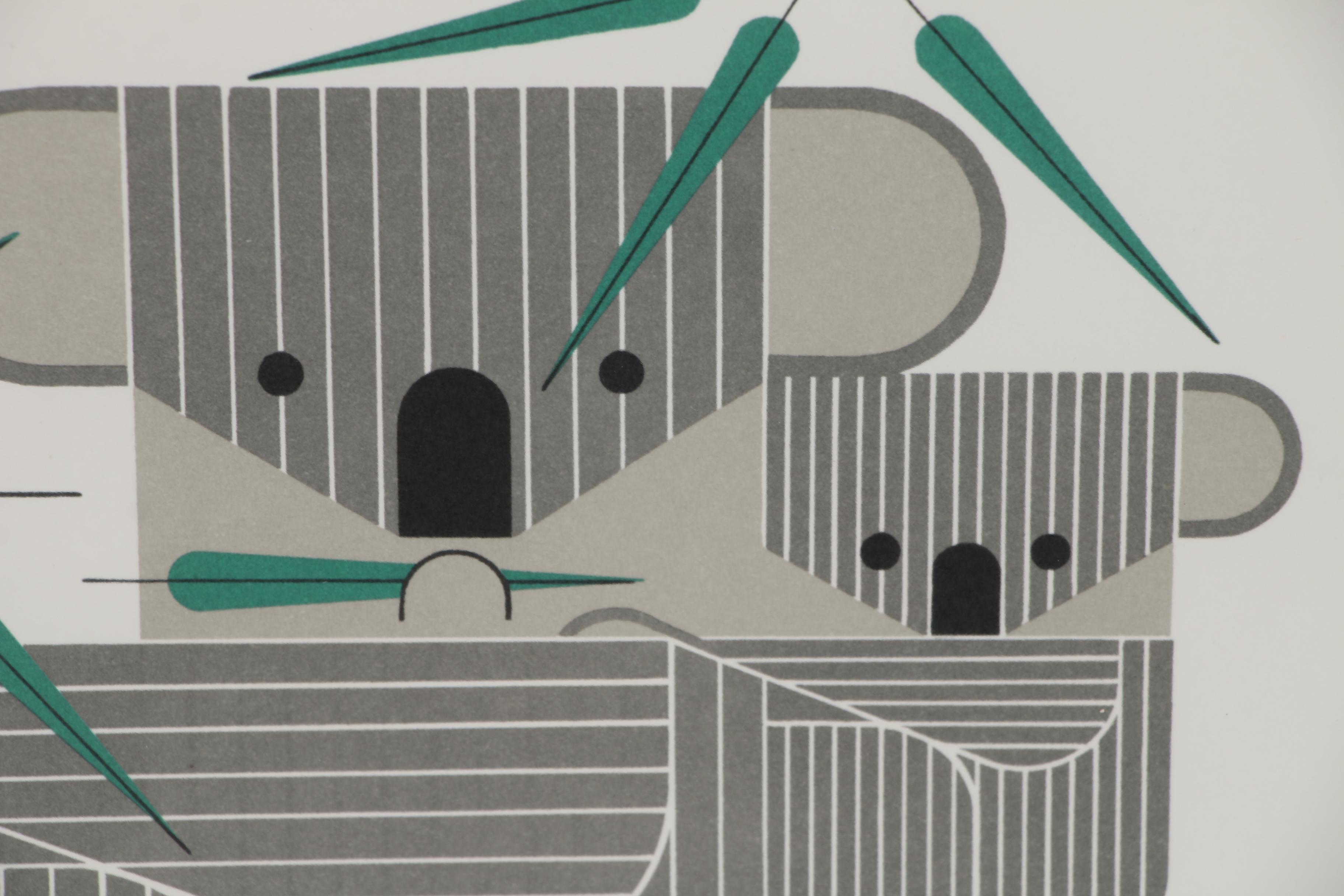 Charley Harper Lithograph "KoalaKoala", 1979