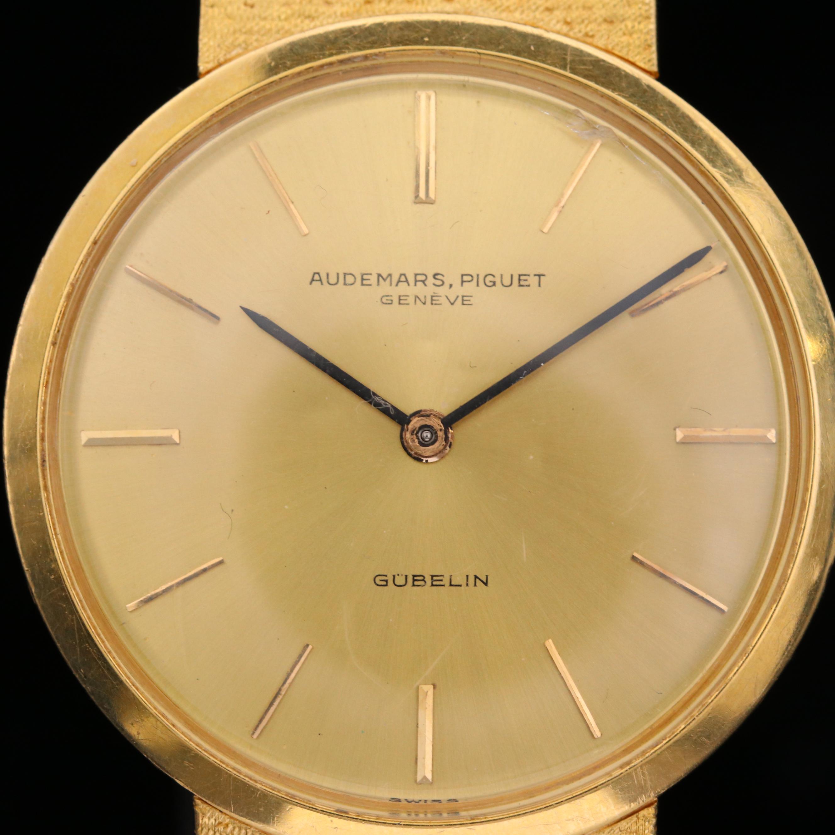 Audemars - Piquet Gubelin 18K Gold Stem Wind Watch