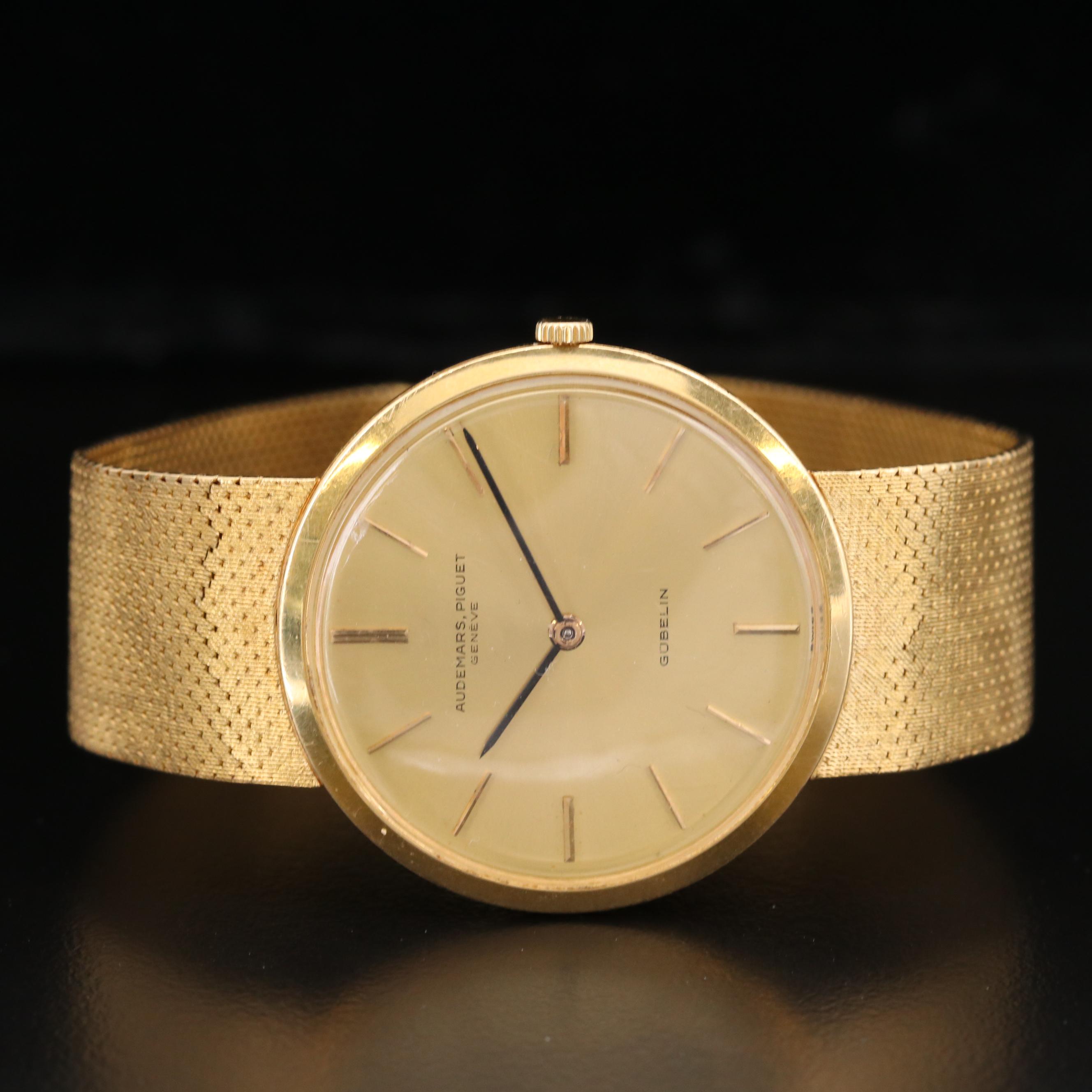 Audemars - Piquet Gubelin 18K Gold Stem Wind Watch