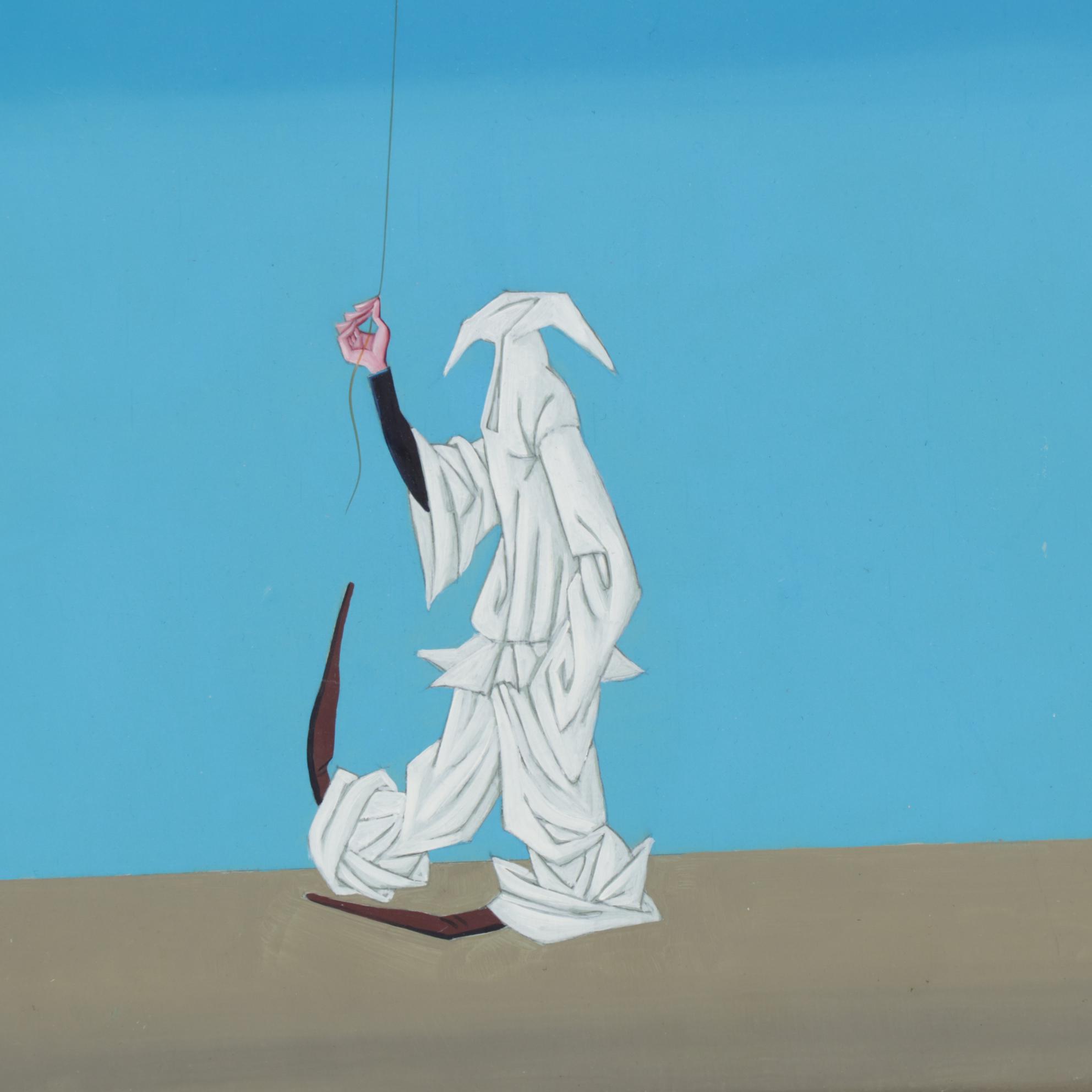 Terziano Surreal Clown Oil Painting