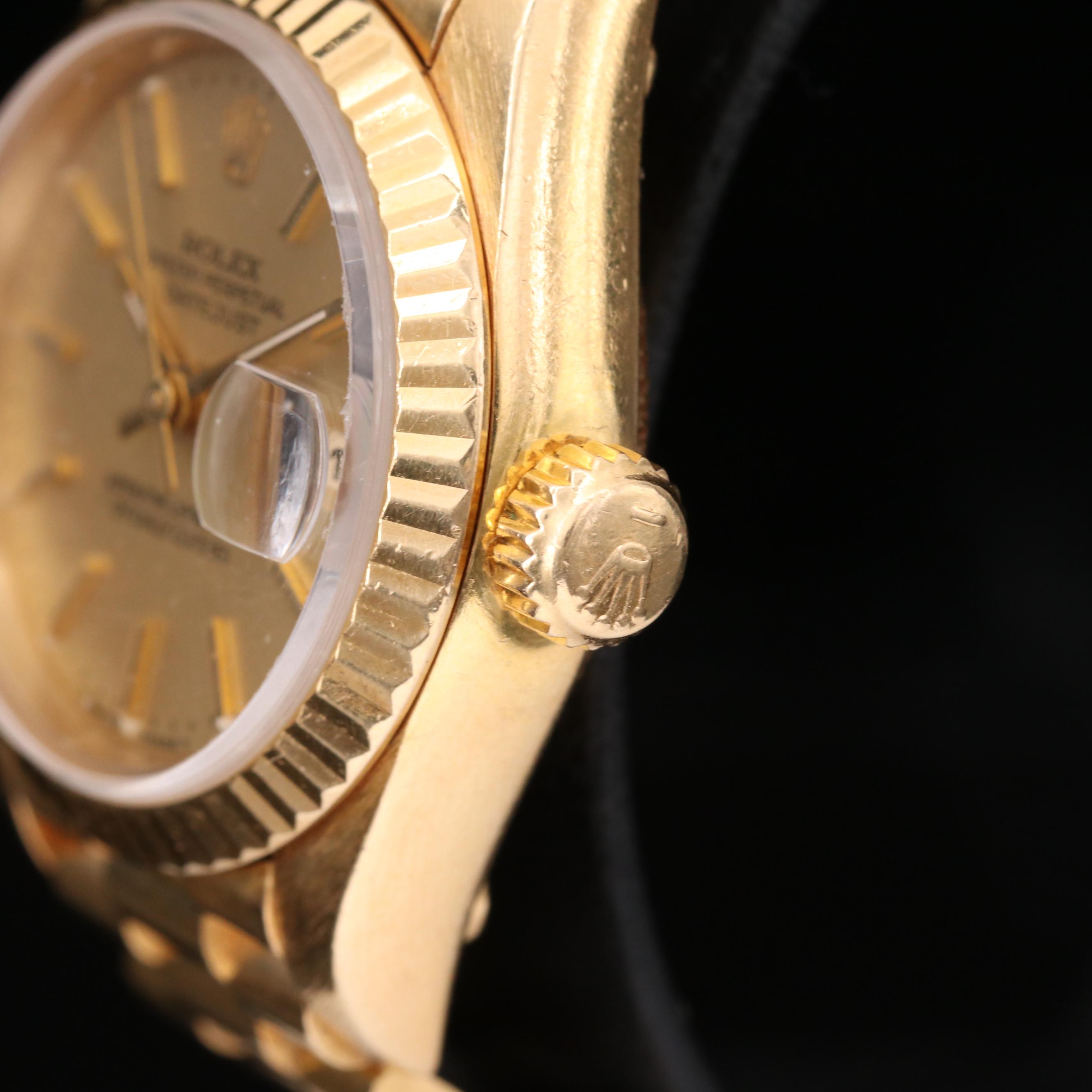 Rolex Datejust "President" 18K Gold Automatic Watch, 1995