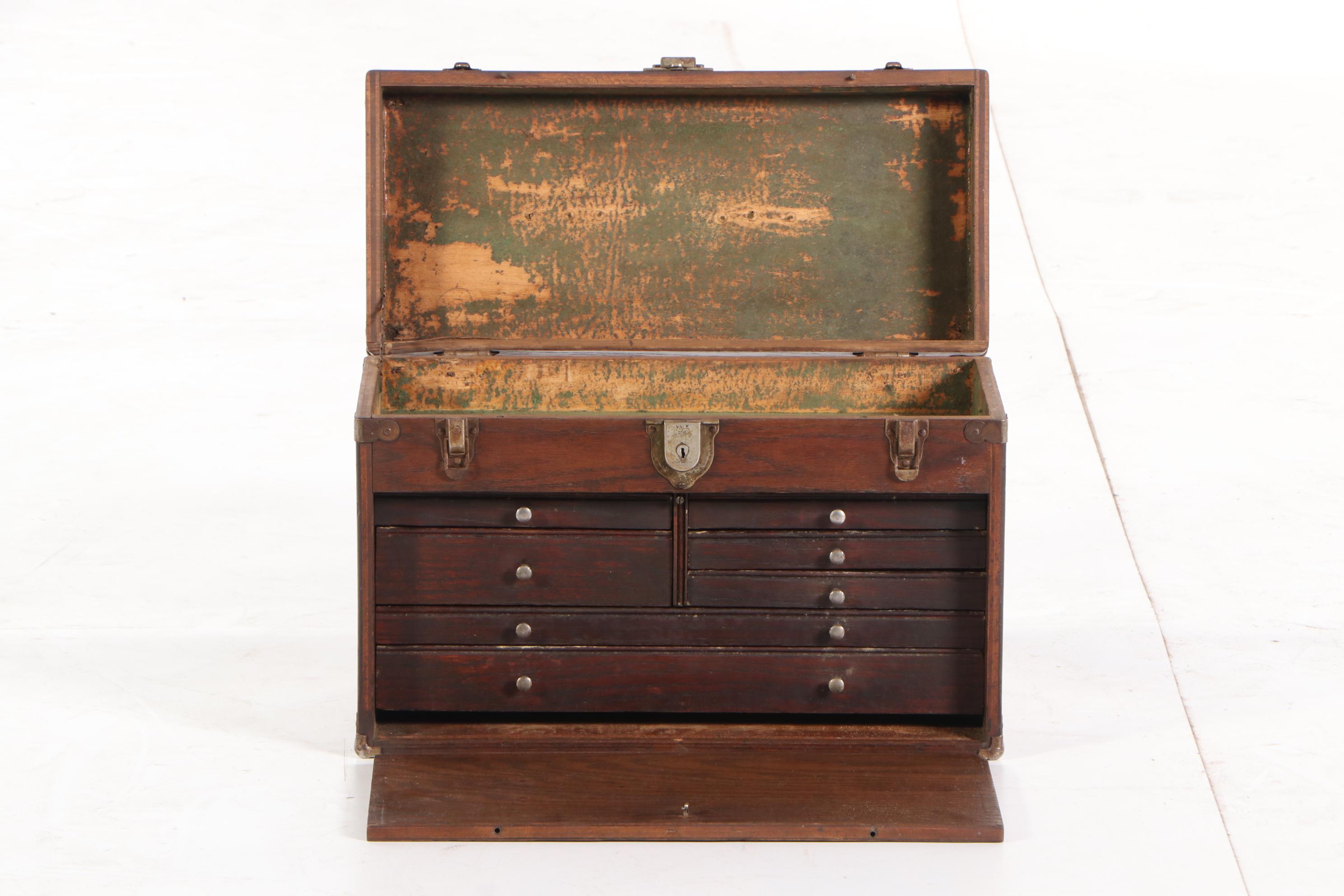 Star of Chicago Oak Machinist's Tool Chest, circa 1940