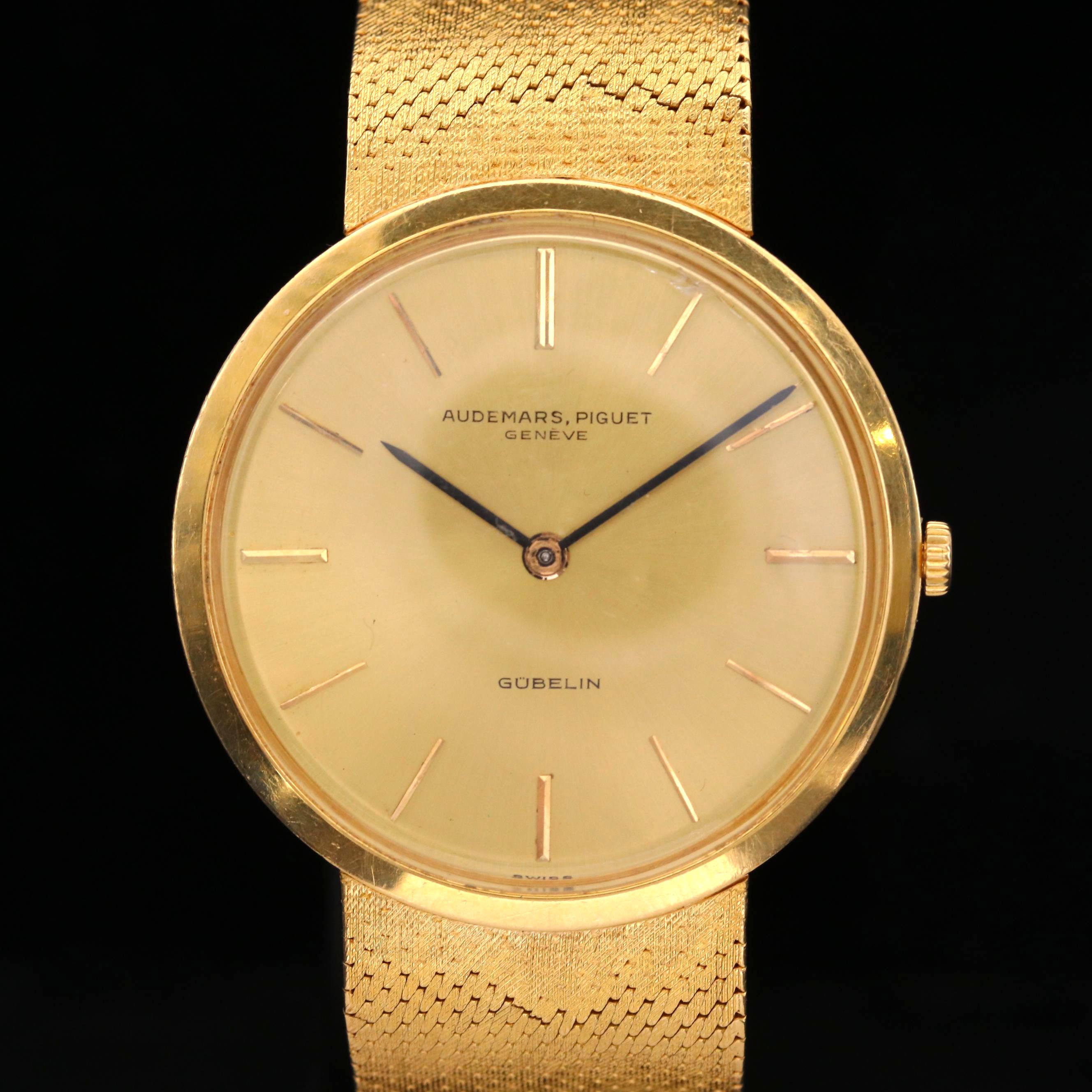 Audemars - Piquet Gubelin 18K Gold Stem Wind Watch
