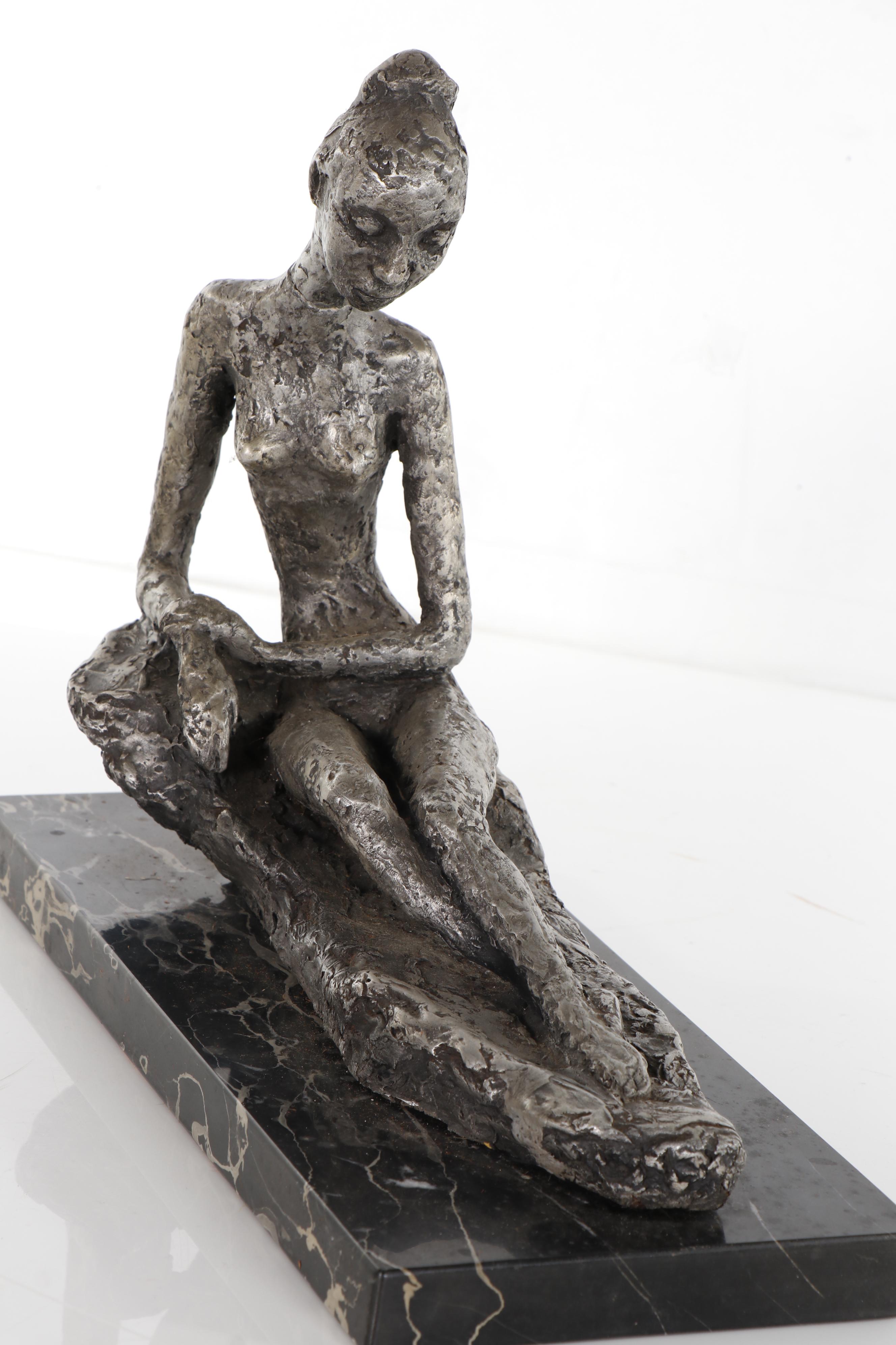 Reclining Female Figure Sculpture, Late 20th Century