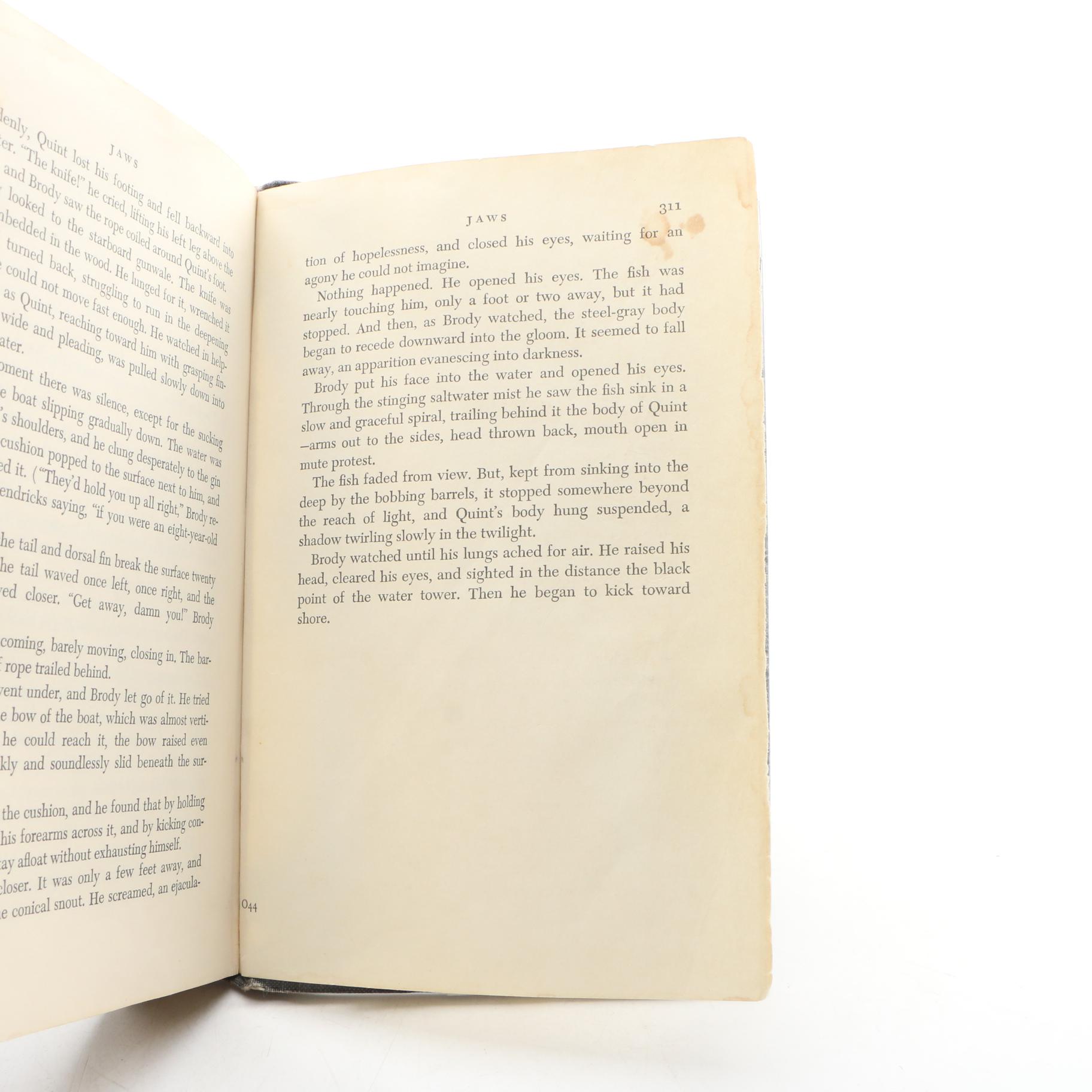 First Edition "Jaws" by Peter Benchley, 1974