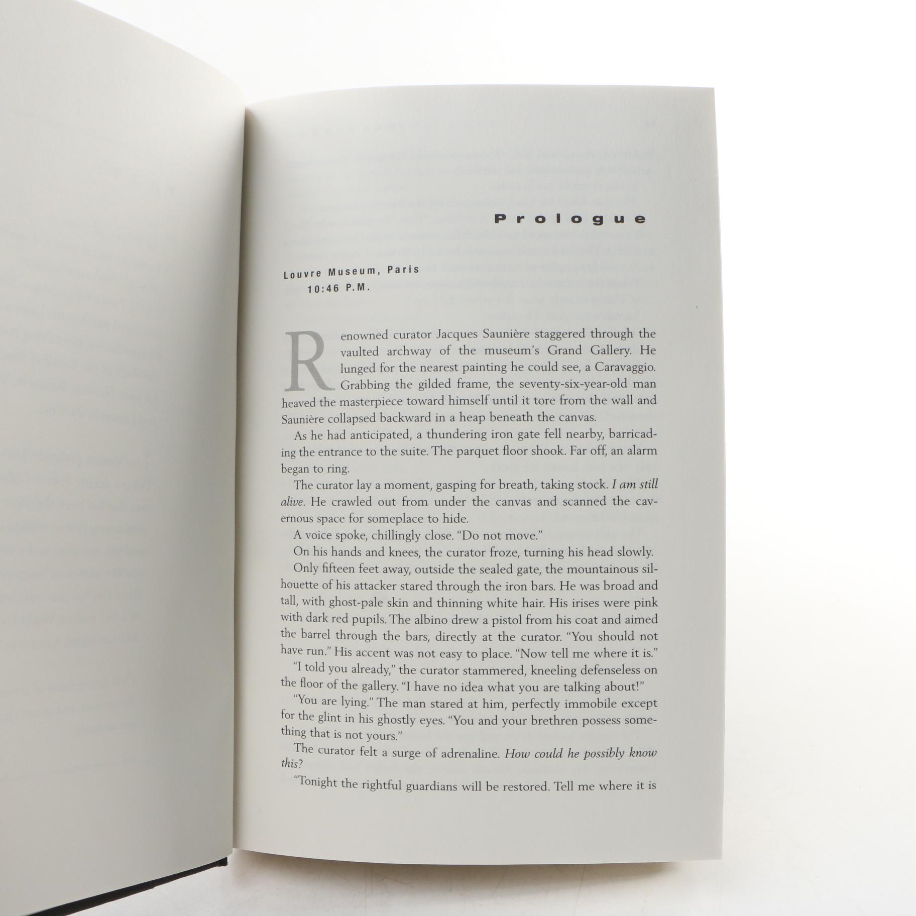 Dan Brown Signed First Edition, First Printing of  "The Da Vinci Code"