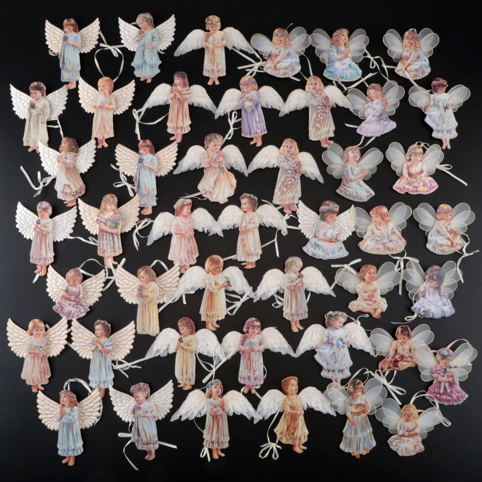 Bradford Limited Edition "Heaven's Little Angels" Christmas Ornaments, 1999