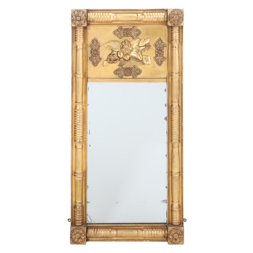 American Classical Gilt Pier Mirror, Early 19th Century