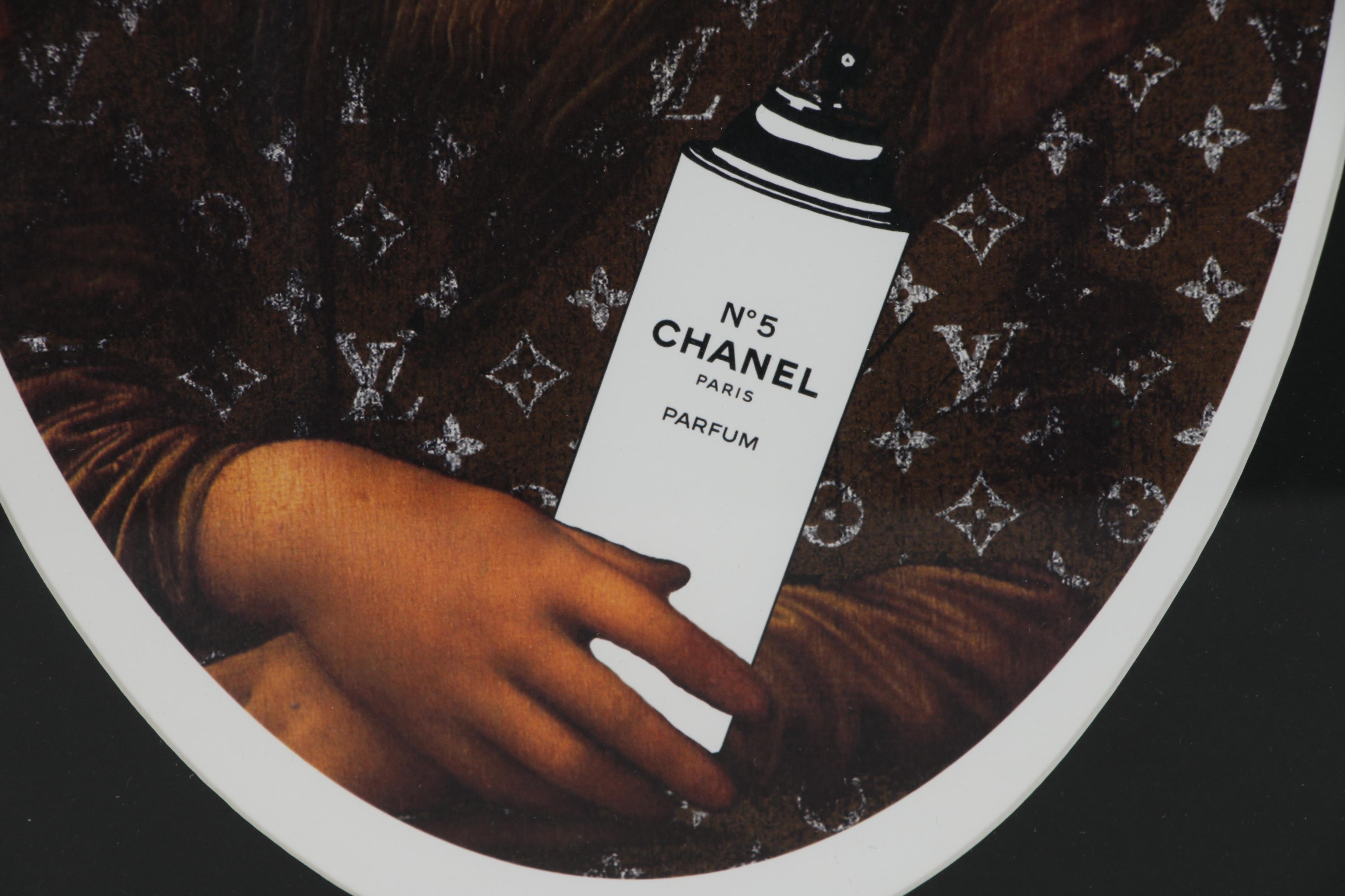 Death NYC Offset Lithograph of Mona Lisa in Gas Mask