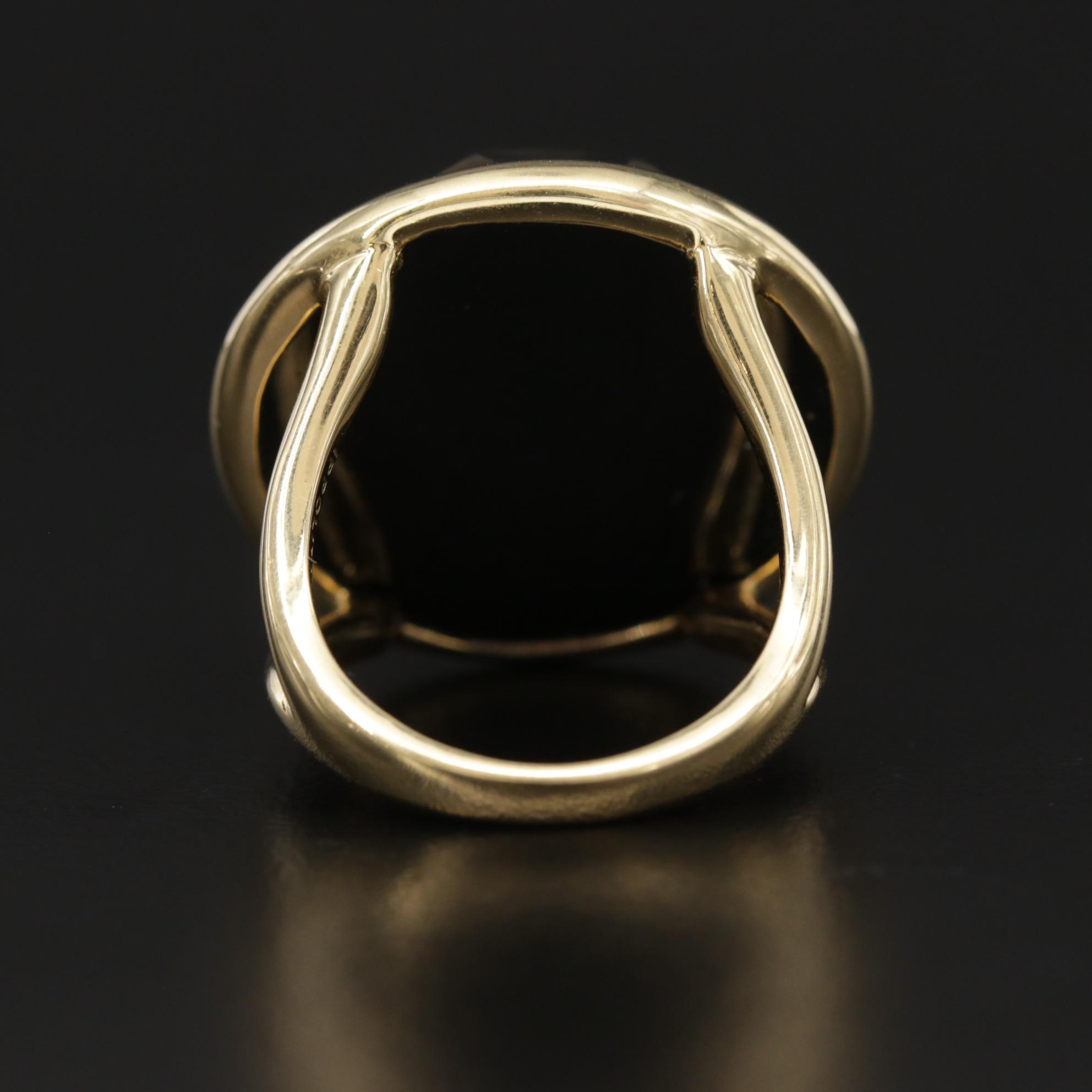 Ippolita "Rock Candy" 18K Mother of Pearl and Quartz Doublet Ring