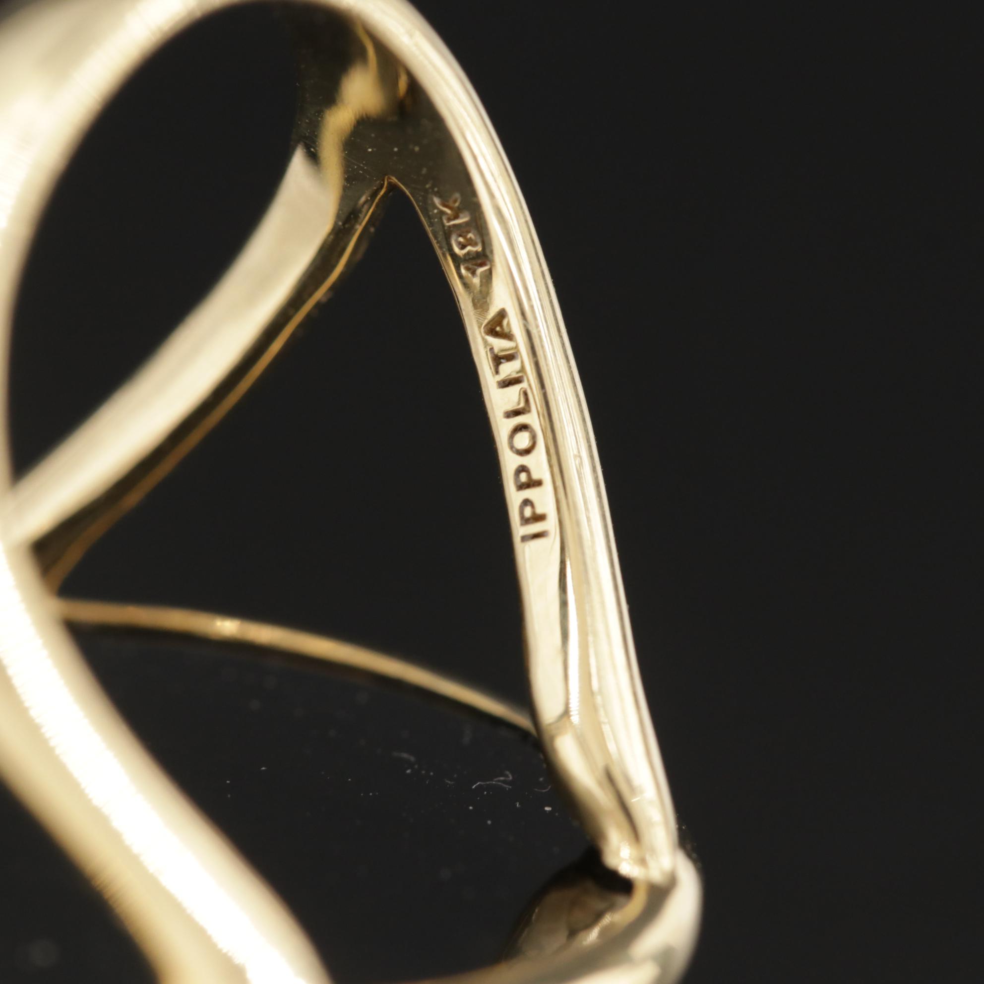 Ippolita "Rock Candy" 18K Mother of Pearl and Quartz Doublet Ring