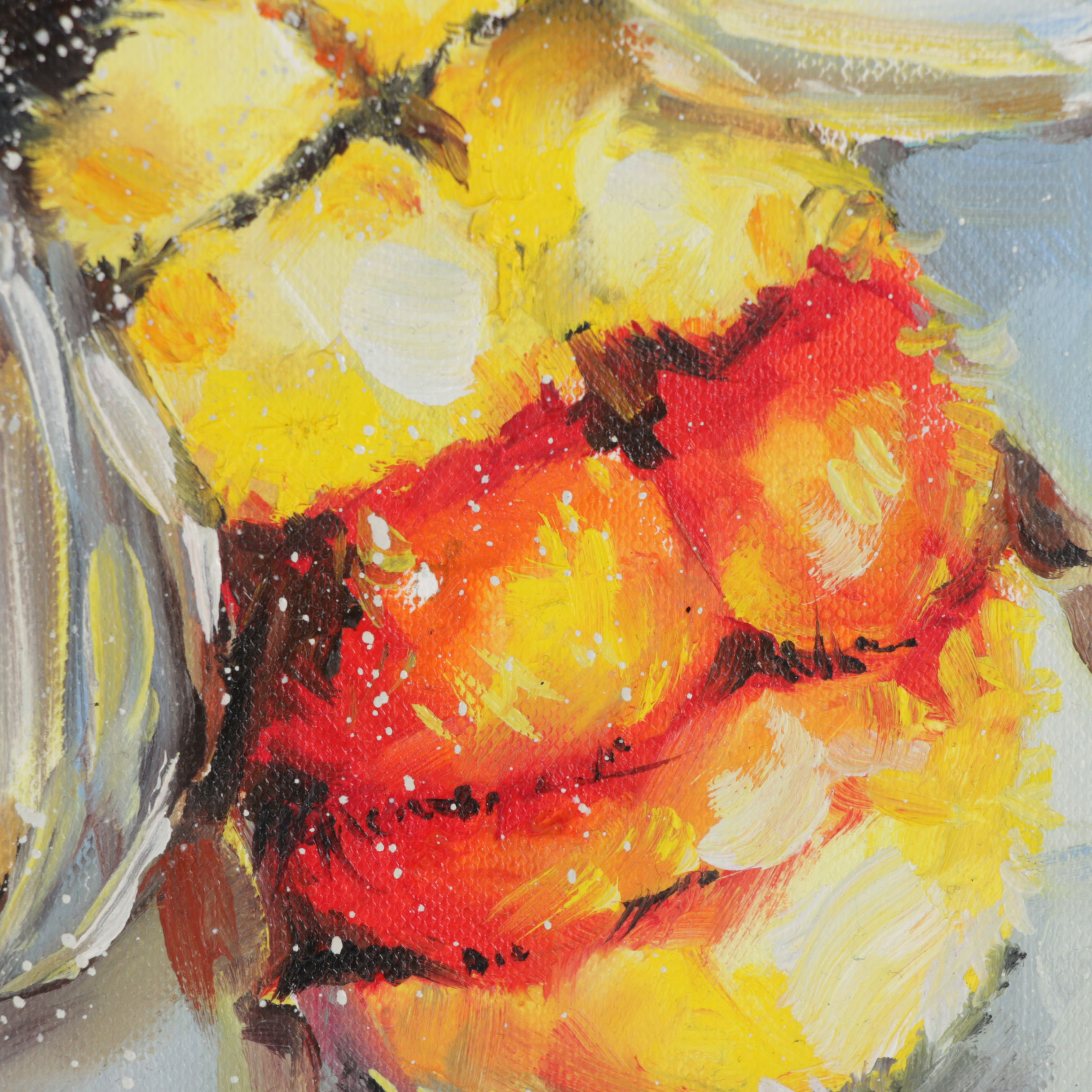 Inga Khanarina Oil Painting of Bumble Bee