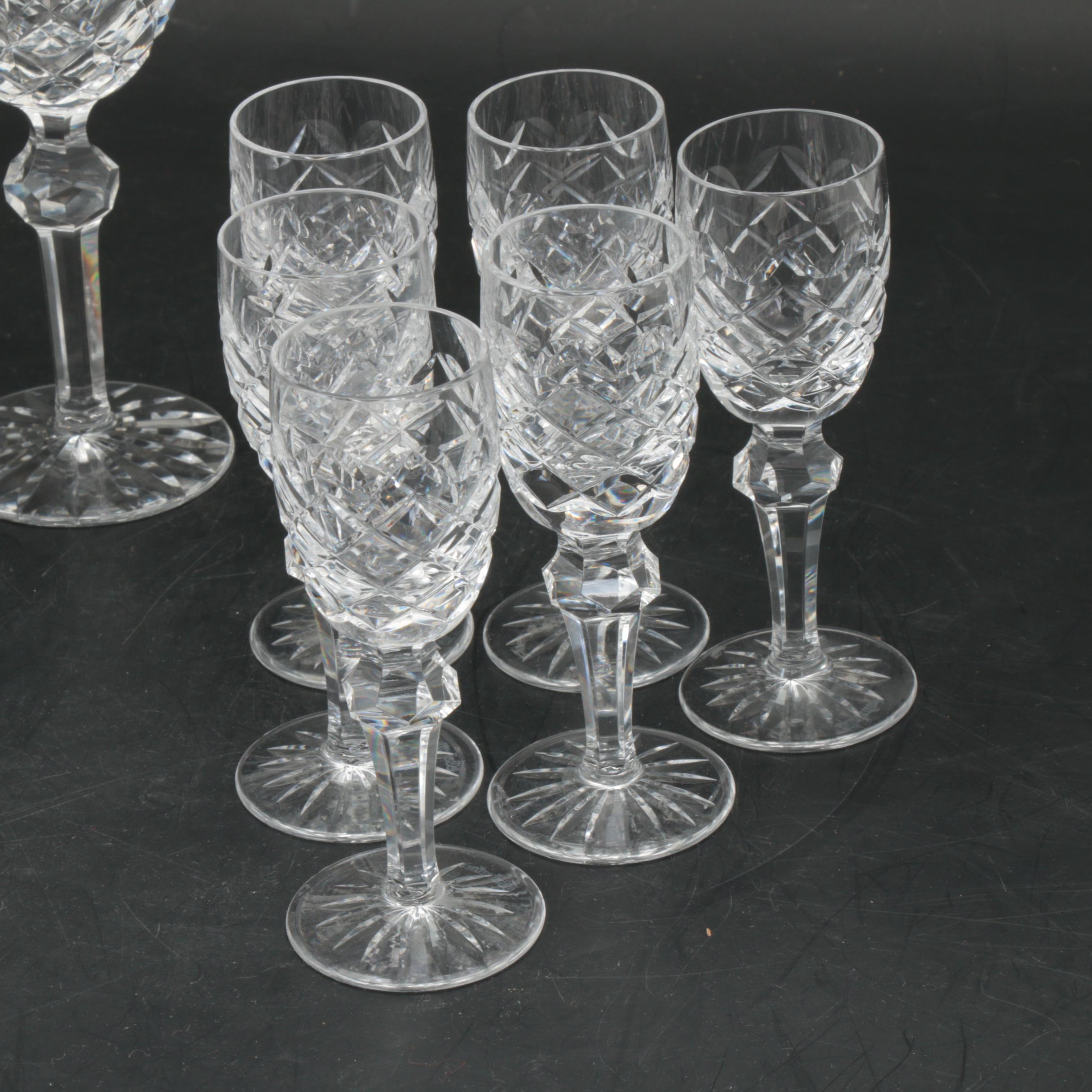 Waterford Crystal "Powerscourt" White Wine and Cordial Stemware
