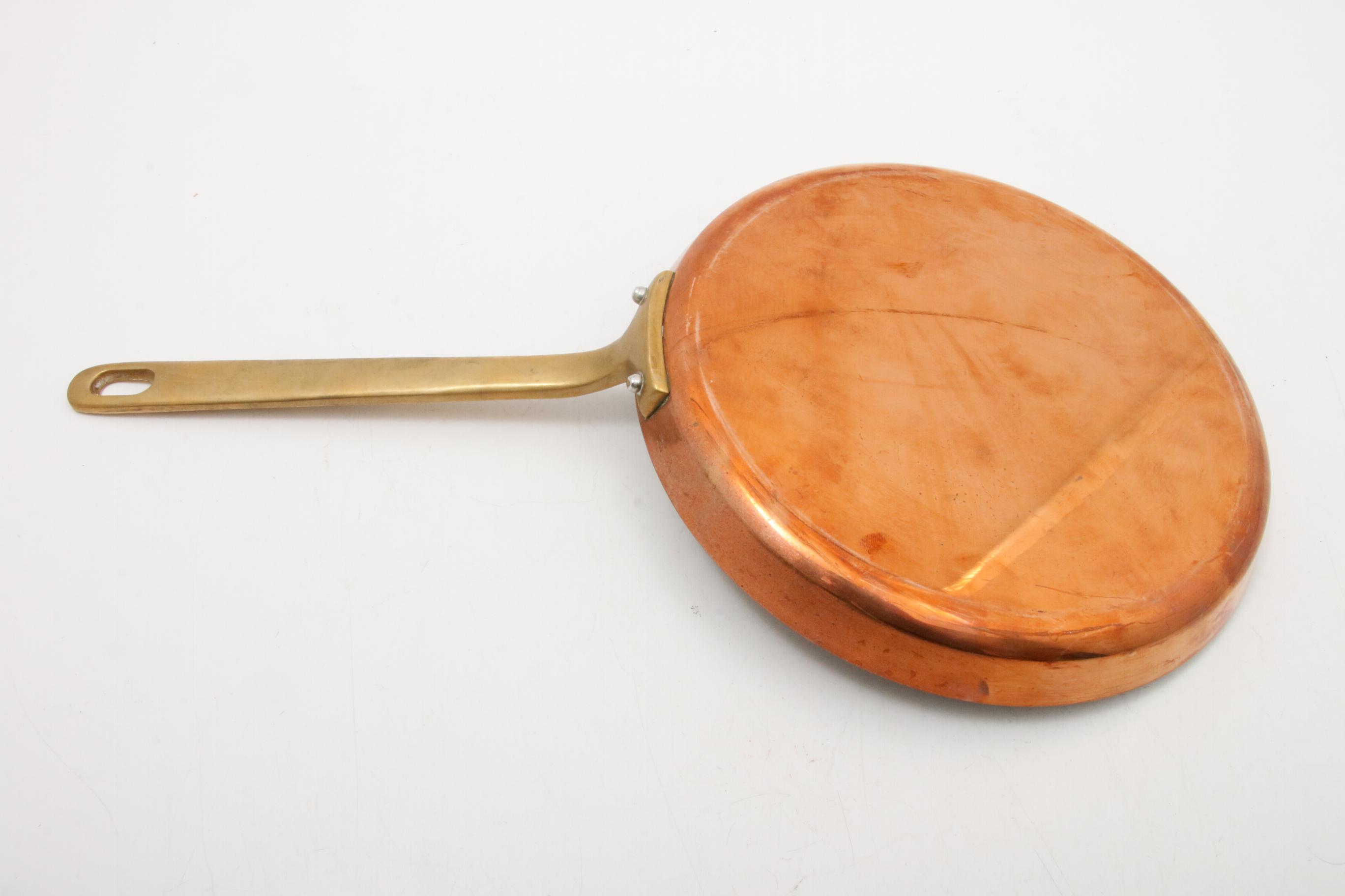 Mauviel Copper Crepe Pan with Tin Lining