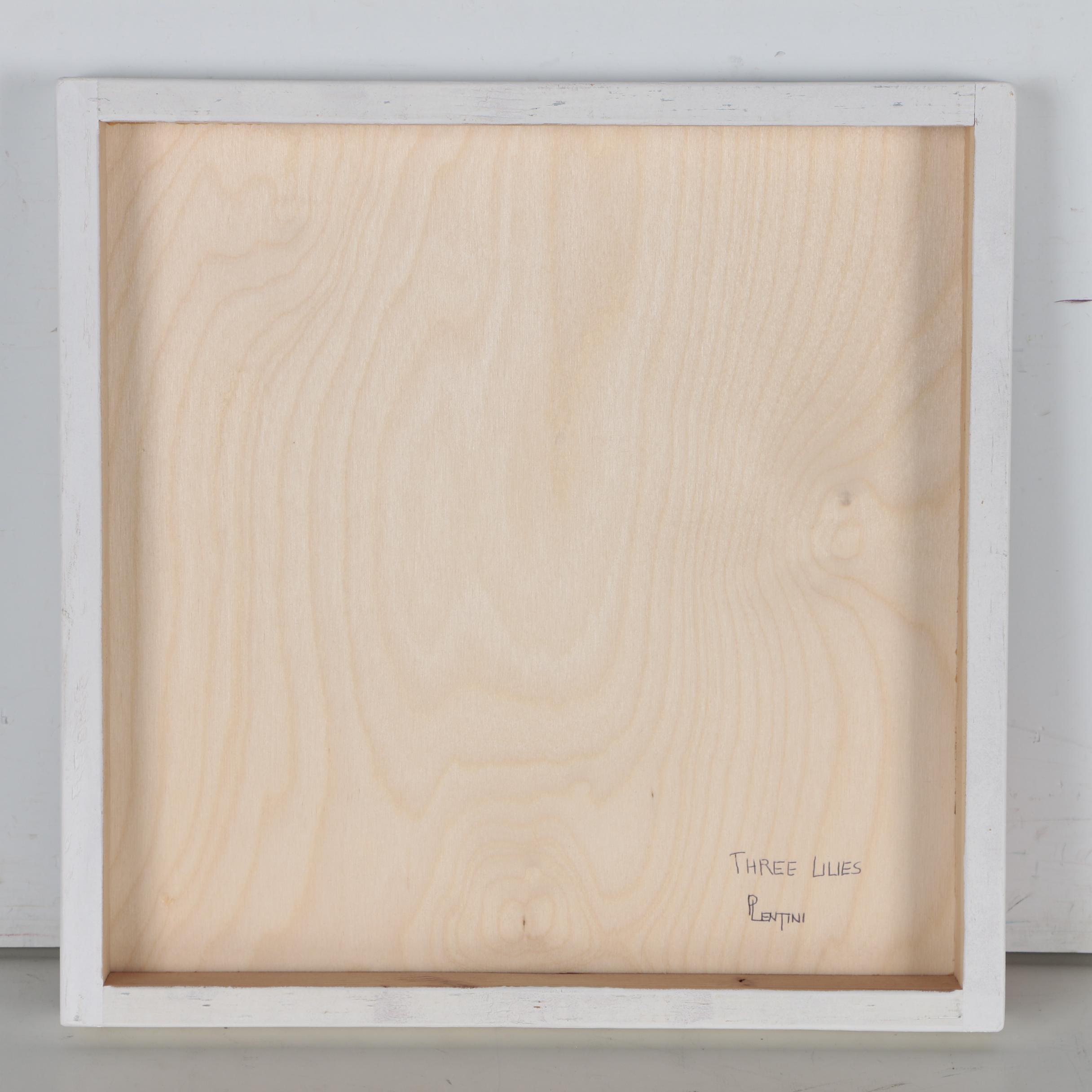 Peter Lentini Still Life Oil Painting "Three Lilies"