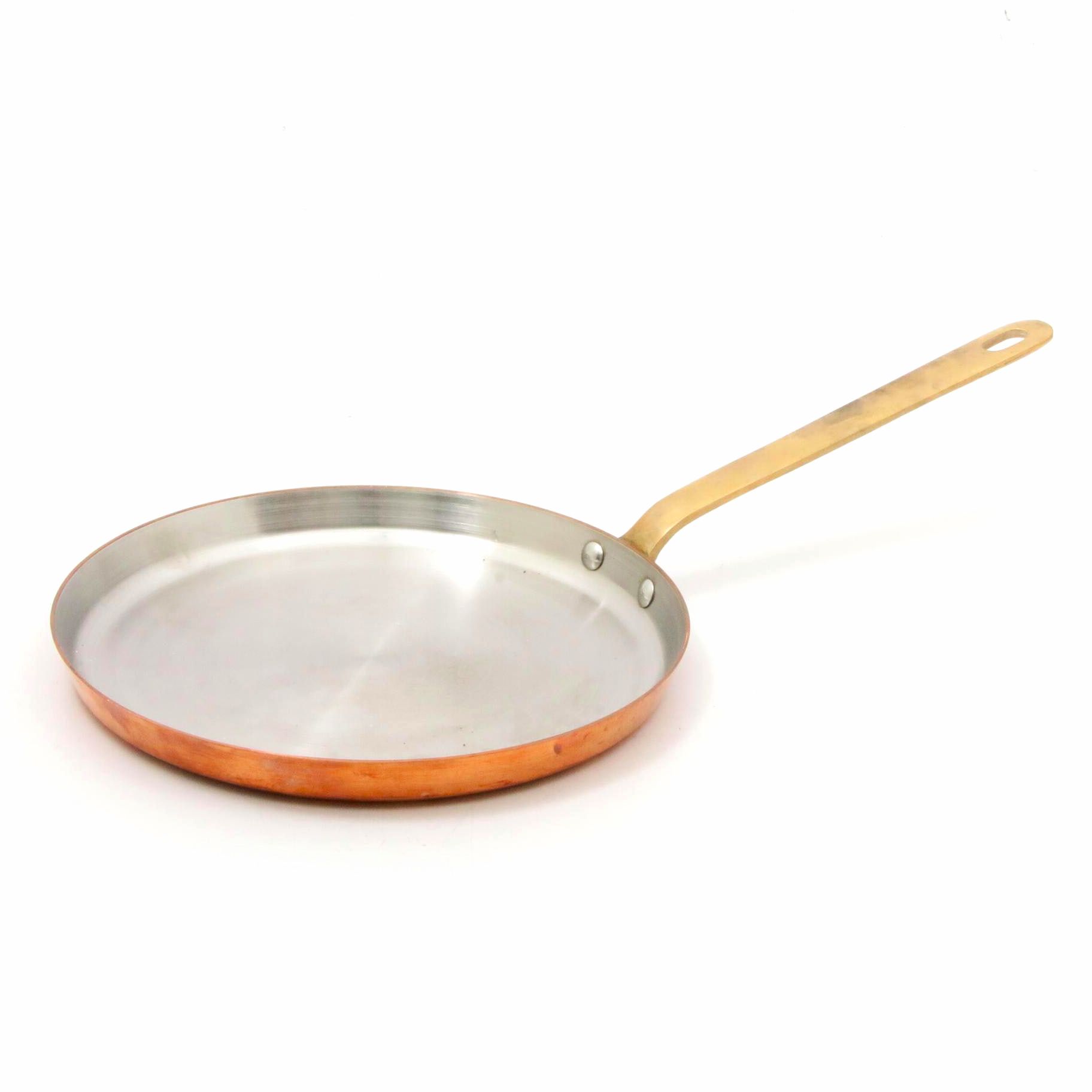 Mauviel Copper Crepe Pan with Tin Lining