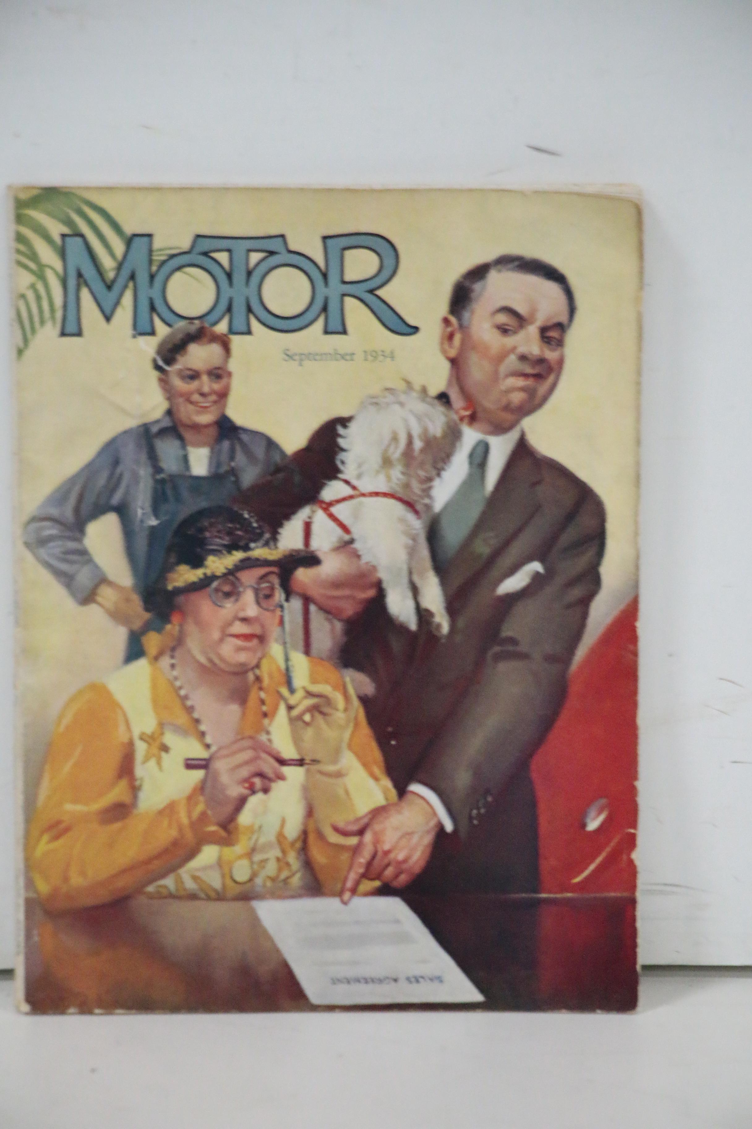 Robert Robinson Preliminary Oil Illustration with 1934 "Motor" Magazine