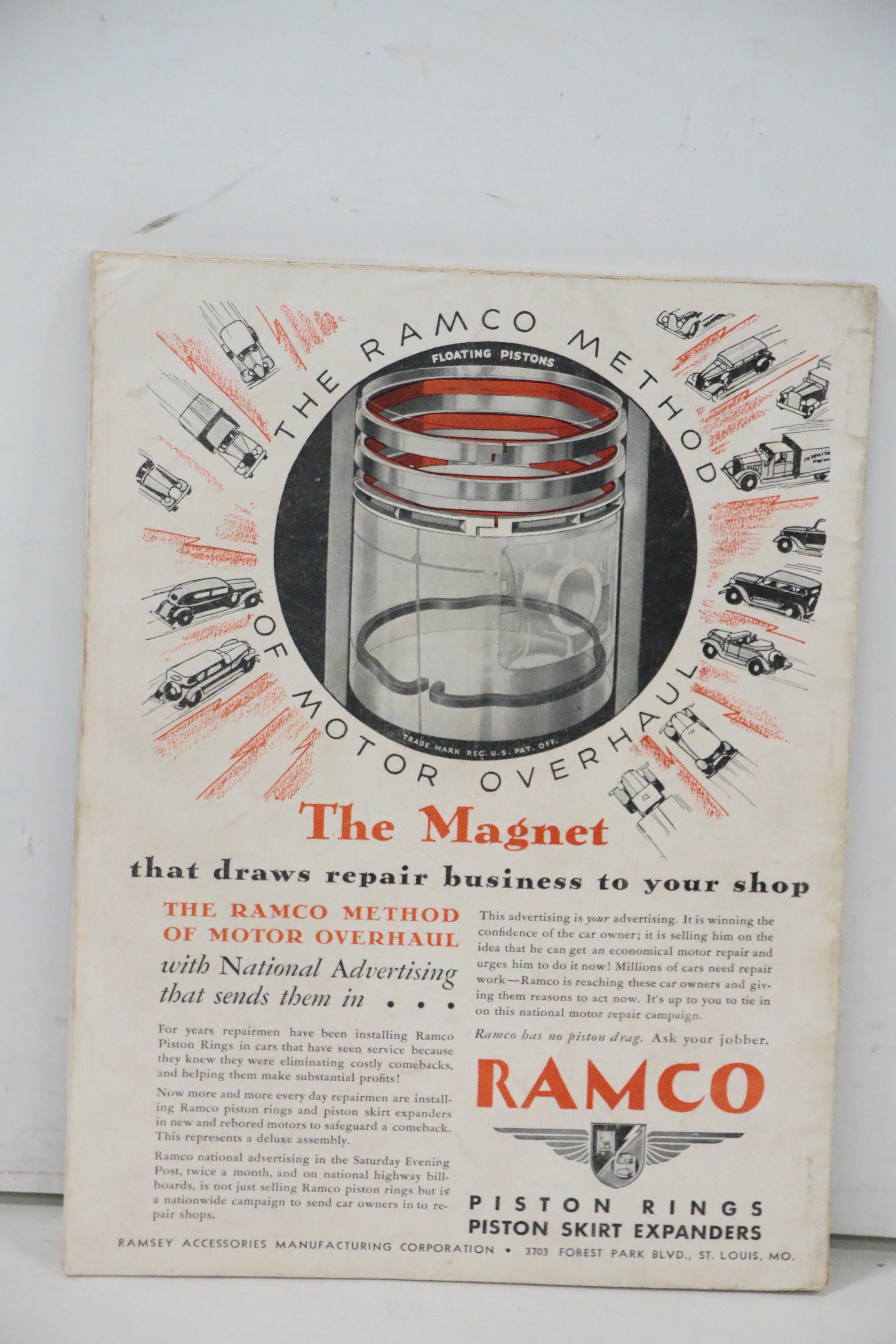 Robert Robinson Preliminary Oil Illustration with 1934 "Motor" Magazine