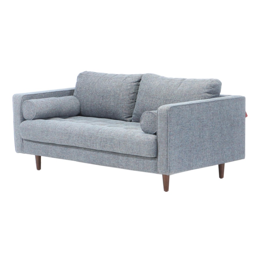 Article "Sven" Aqua Blue Upholstered Sofa