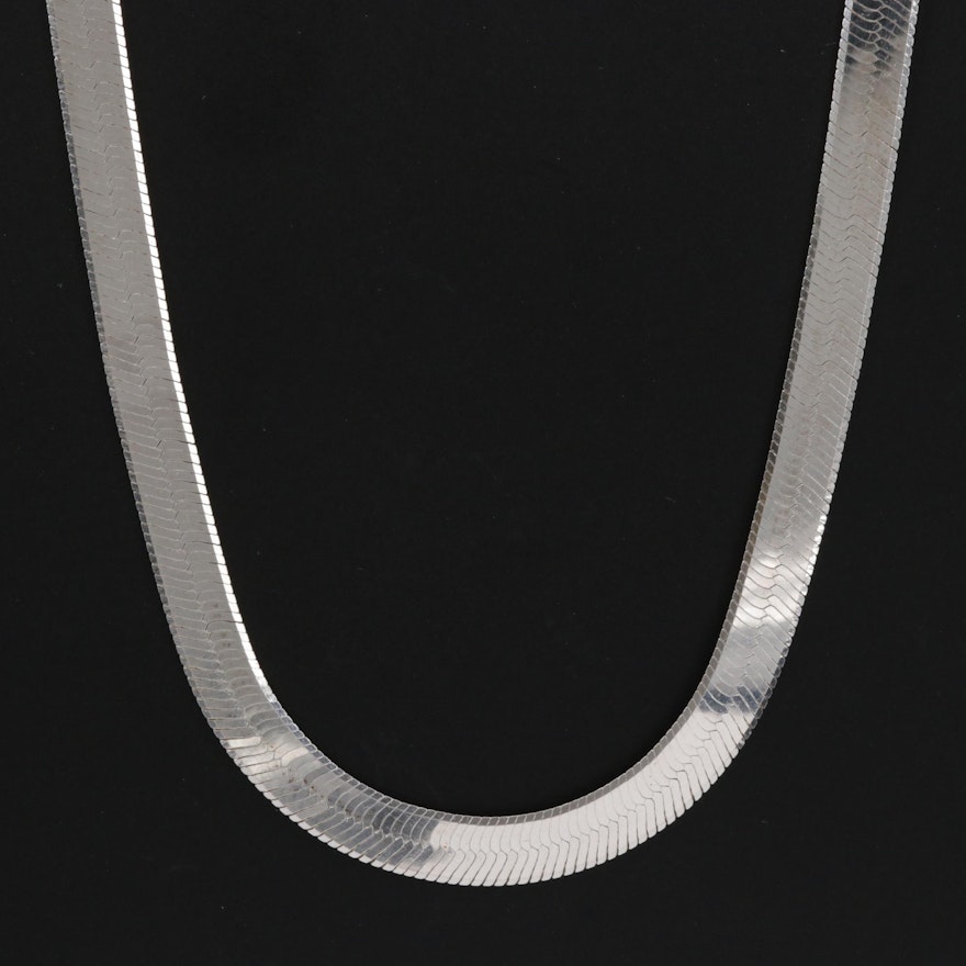 950 Silver Herringbone Necklace