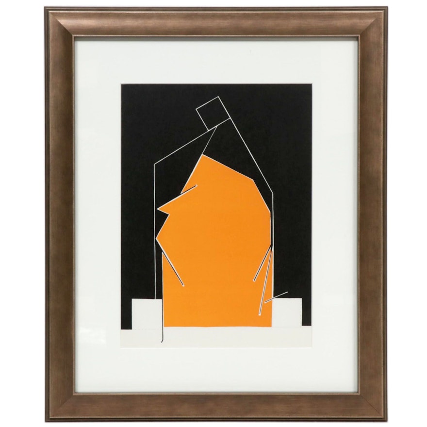 Pablo Palazuelo Color Lithograph for "Derrière le Miroir," 1970
