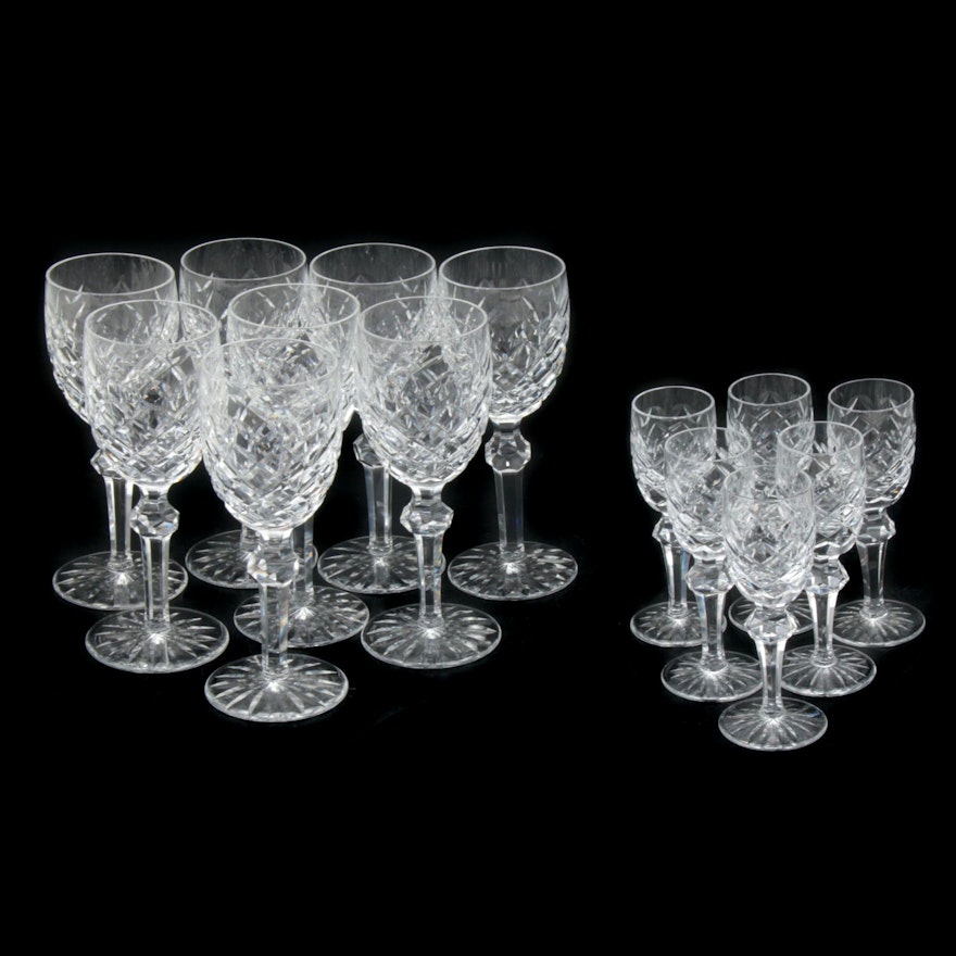 Waterford Crystal "Powerscourt" White Wine and Cordial Stemware