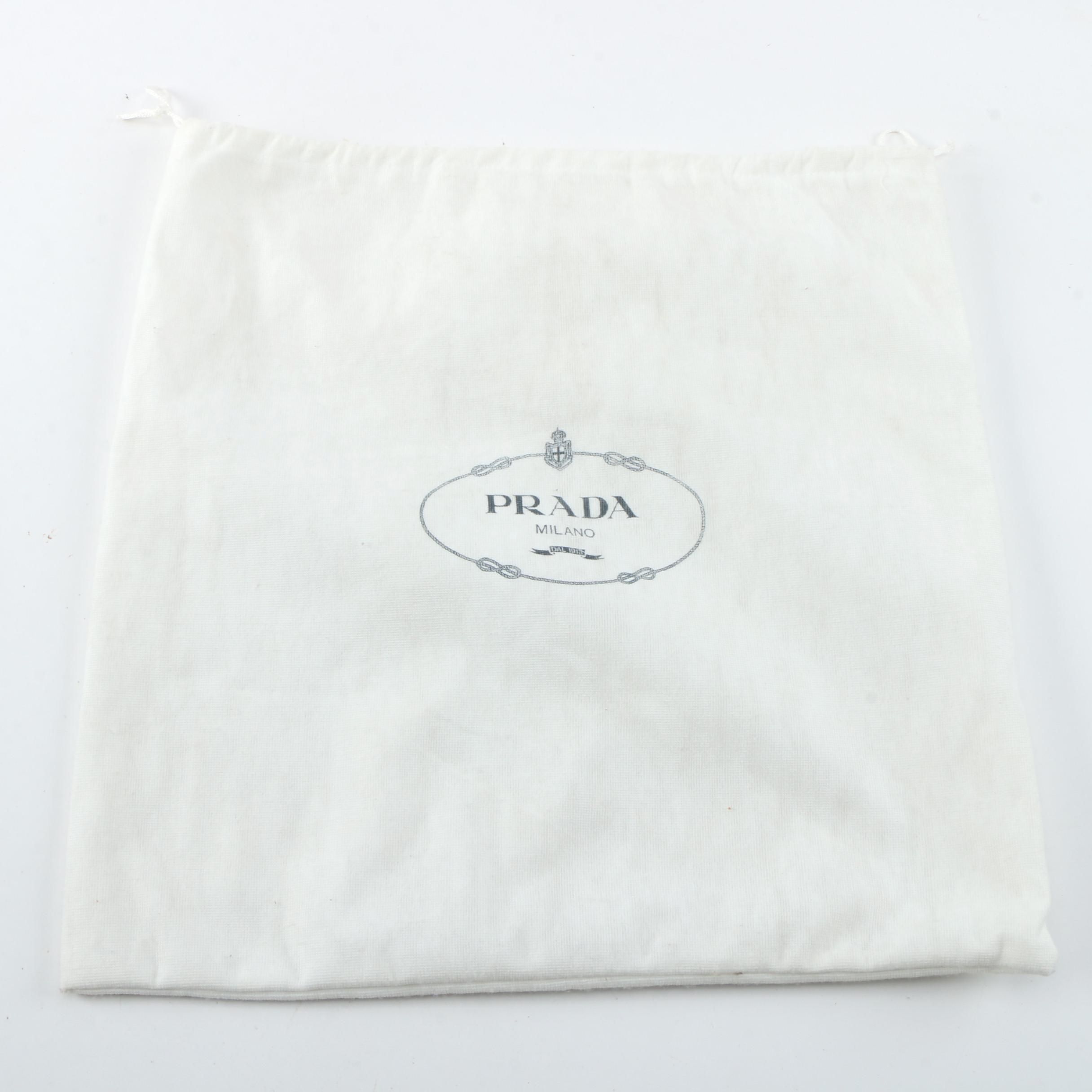 Prada Ring Handle Tote in Black Tessuto Nylon