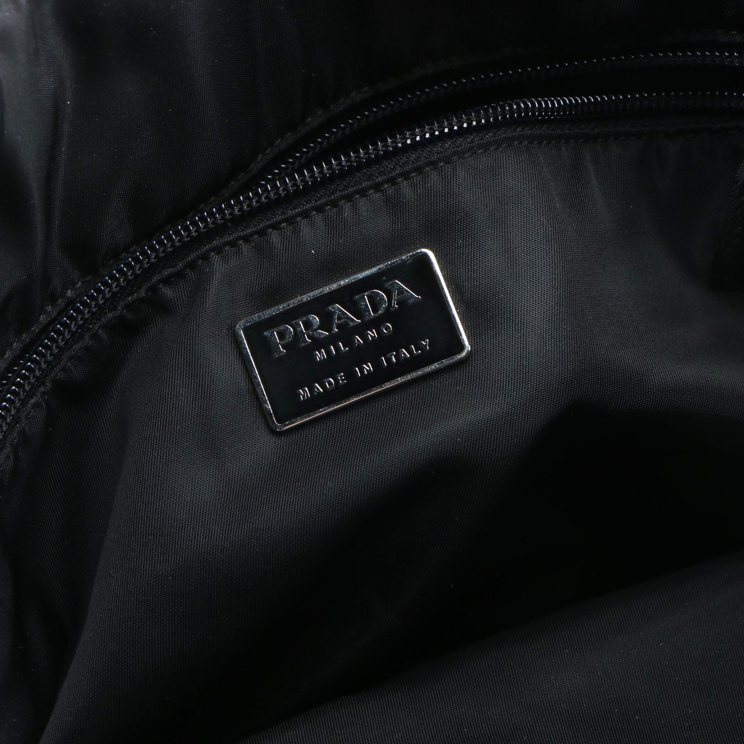 Prada Ring Handle Tote in Black Tessuto Nylon