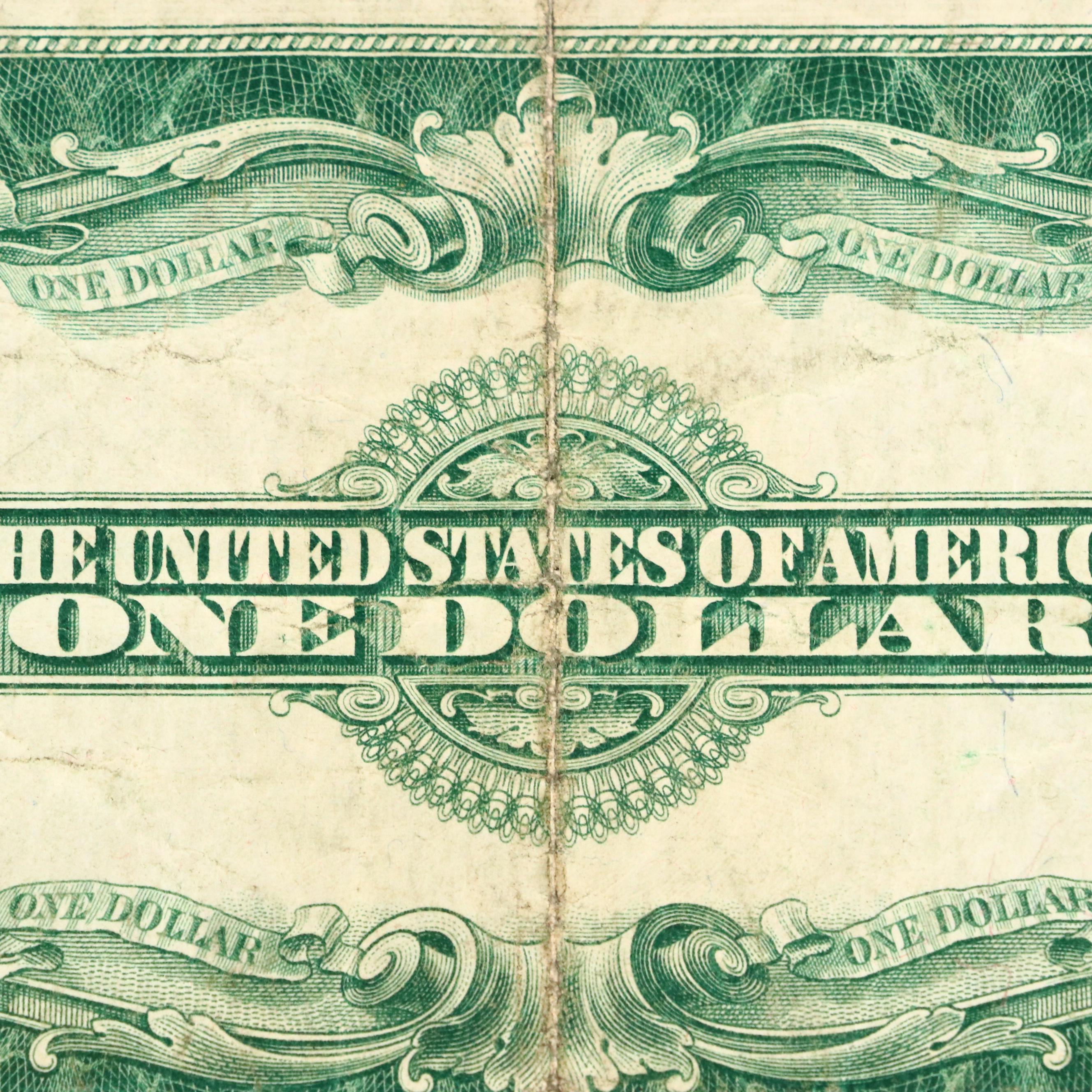 Set of Five Large Format Obsolete Antique U.S. Banknotes