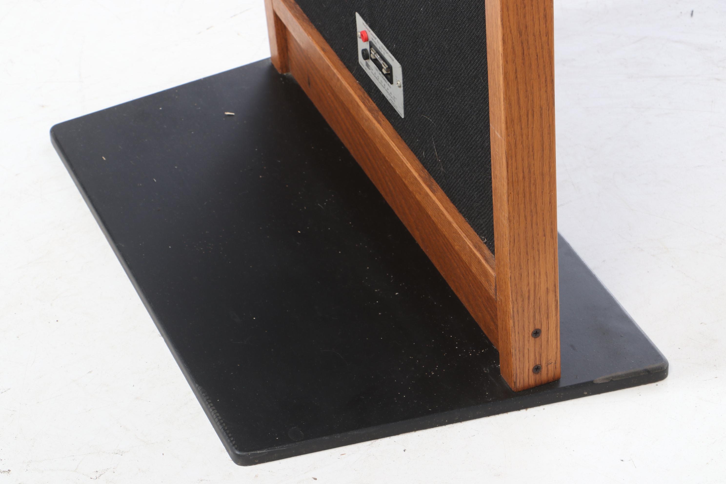 Magnaplanar Magnaplan MG-II Oak Framed Flat Panel Speakers, 1970s